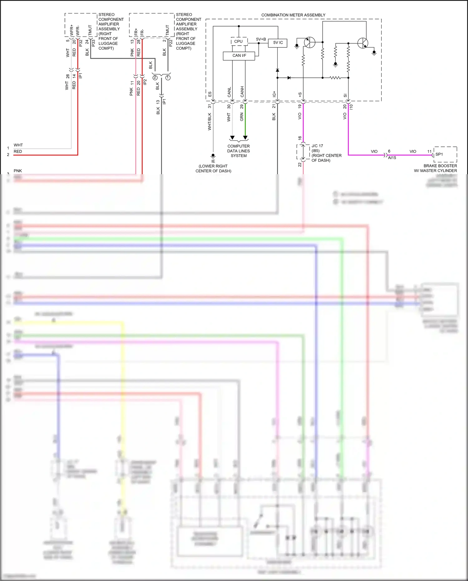 Lexus NX Z10 facelift (2017-2021) map light assembly wiring diagram  (10 of 10)