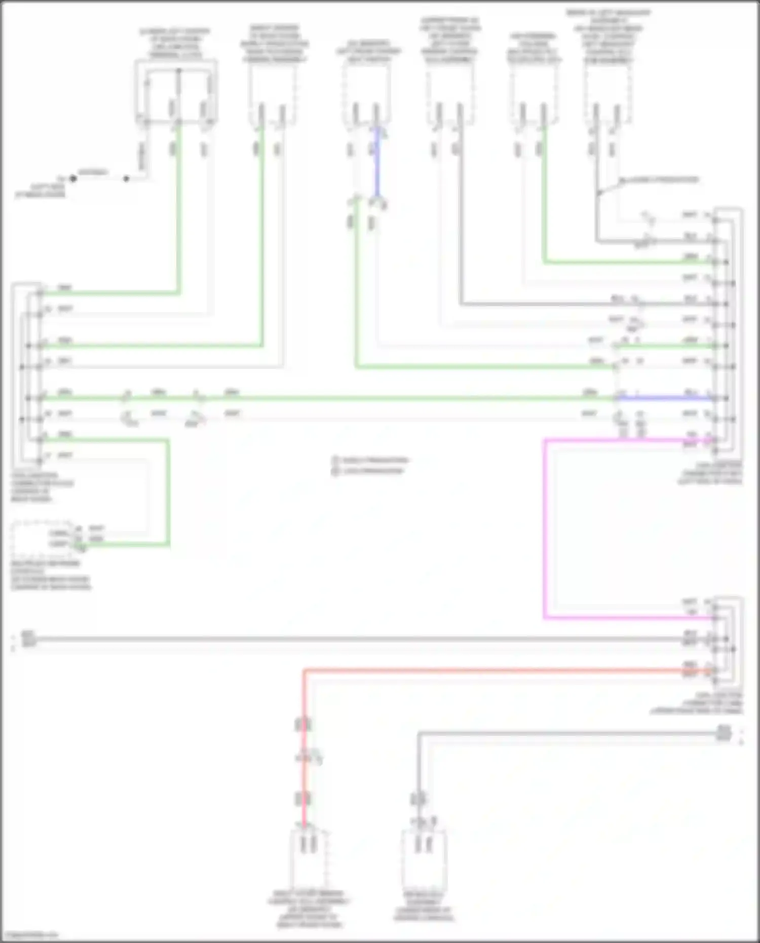 Wiring diagram multiplex tilt, telescopic ecu for Lexus NX Z10 facelift (2017-2021) (1 of 7)