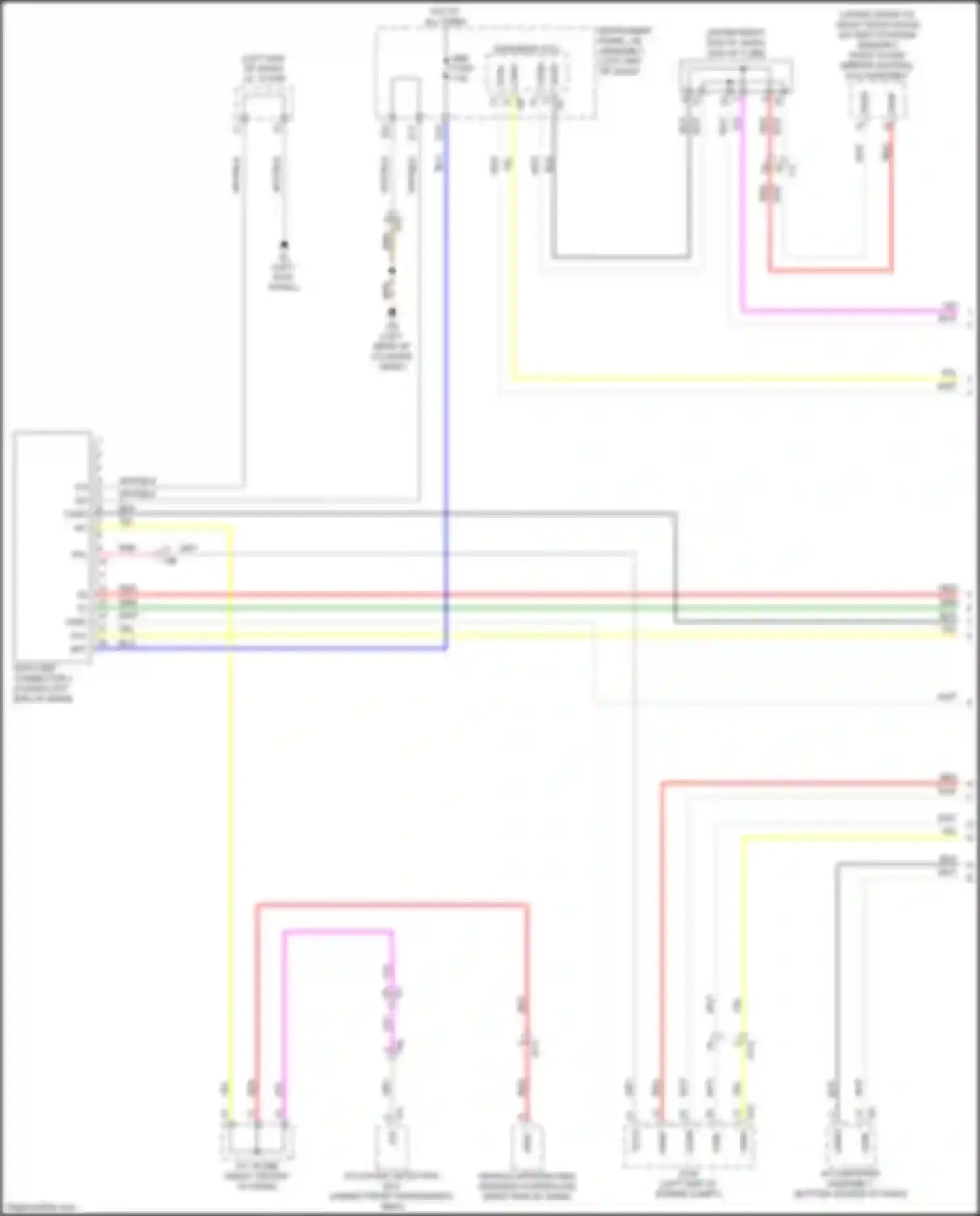 Wiring diagram obd fuse for Lexus NX Z10 facelift (2017-2021) (3 of 5)
