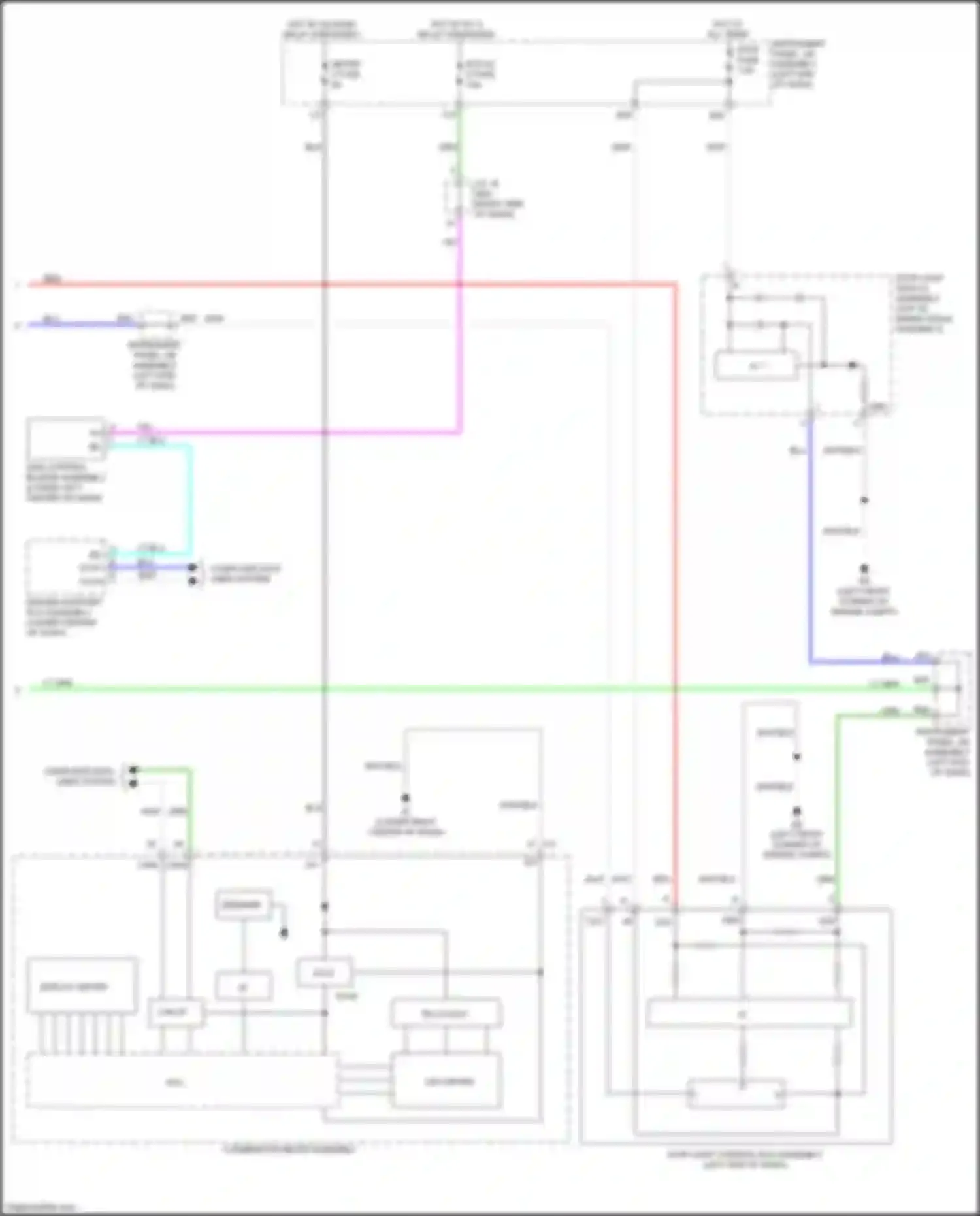Wiring diagram out +b for Lexus NX Z10 facelift (2017-2021) (1 of 1)