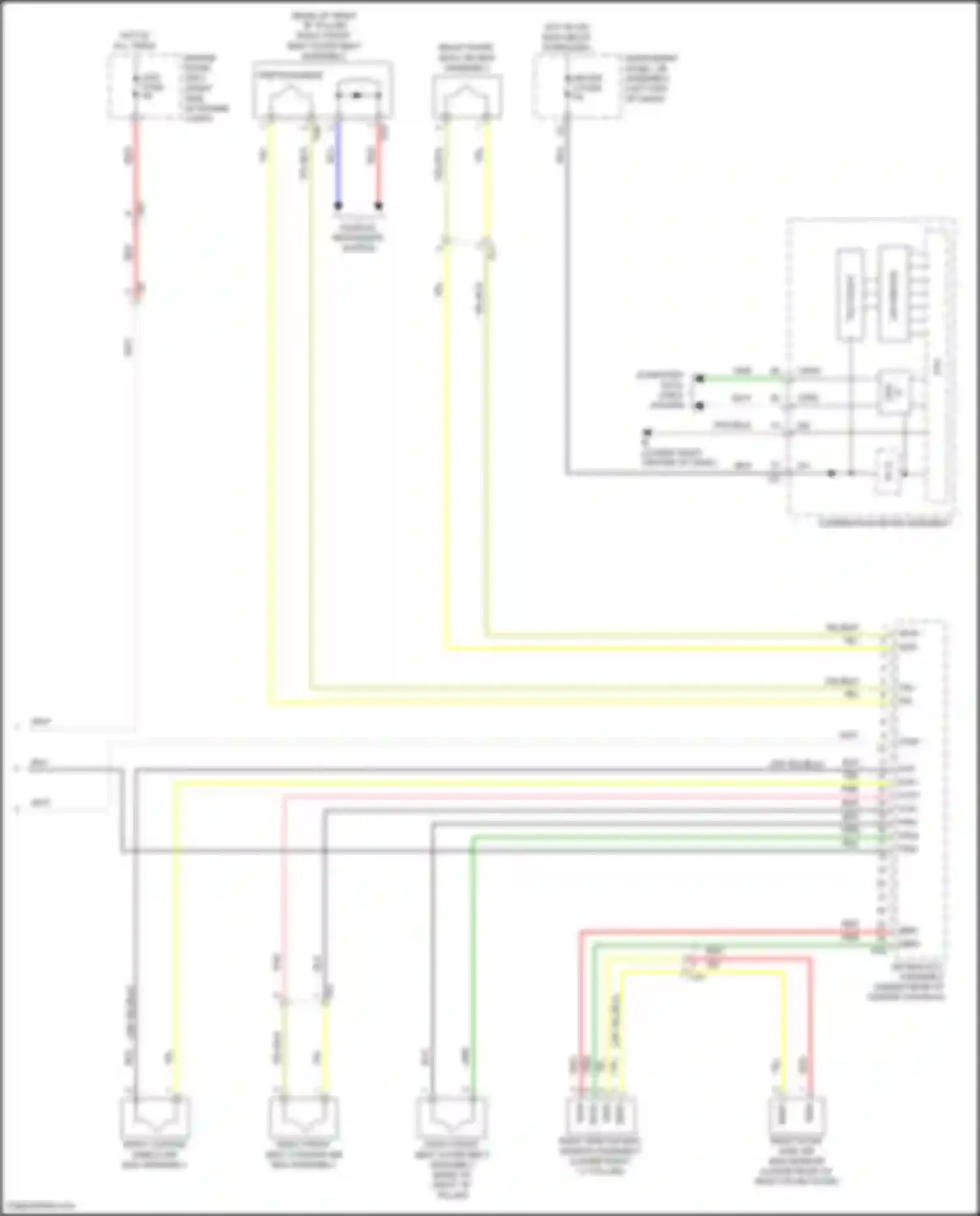 Wiring diagram passive restraints system for Lexus NX Z10 facelift (2017-2021) (6 of 6)
