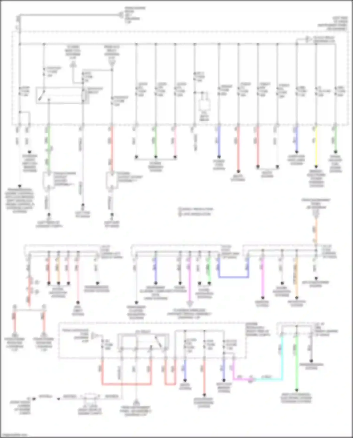 Wiring diagram p/seat f/l fuse for Lexus NX Z10 facelift (2017-2021) (3 of 4)