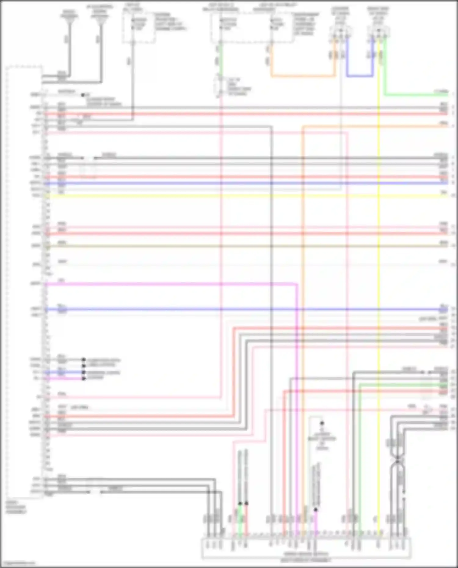 Wiring diagram radio antenna for Lexus NX Z10 facelift (2017-2021) (1 of 4)