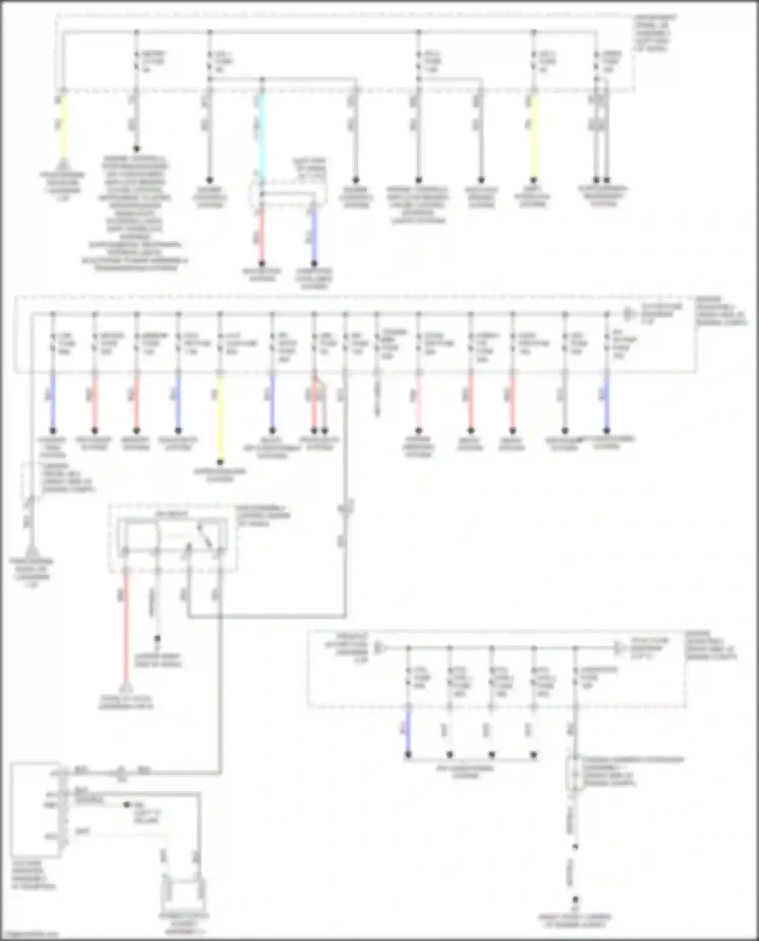 Wiring diagram r/b assembly for Lexus NX Z10 facelift (2017-2021) (5 of 7)