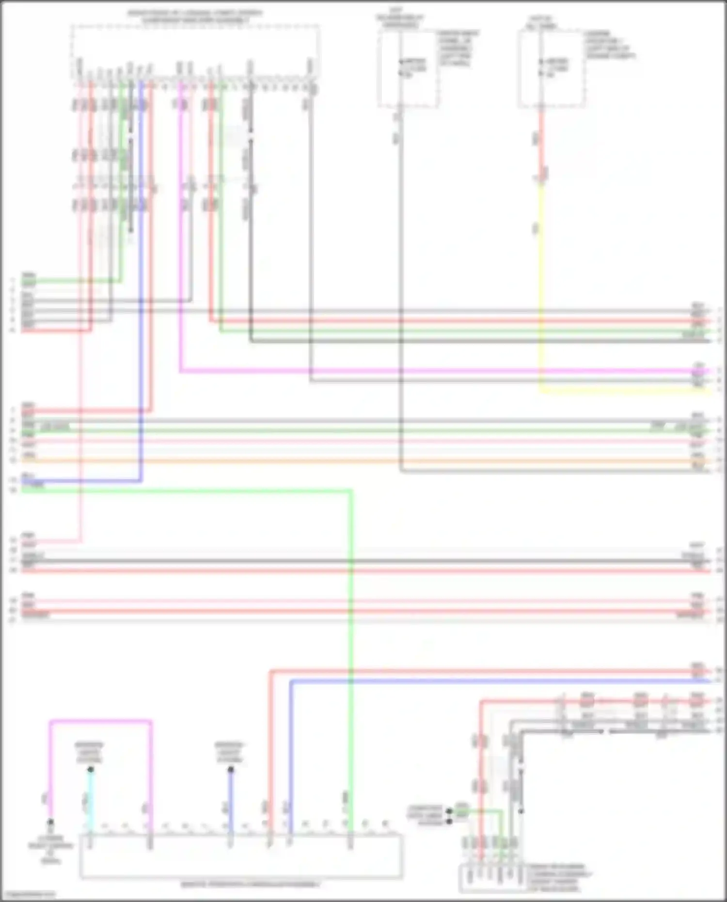Wiring diagram rear television camera assembly for Lexus NX Z10 facelift (2017-2021) (8 of 9)