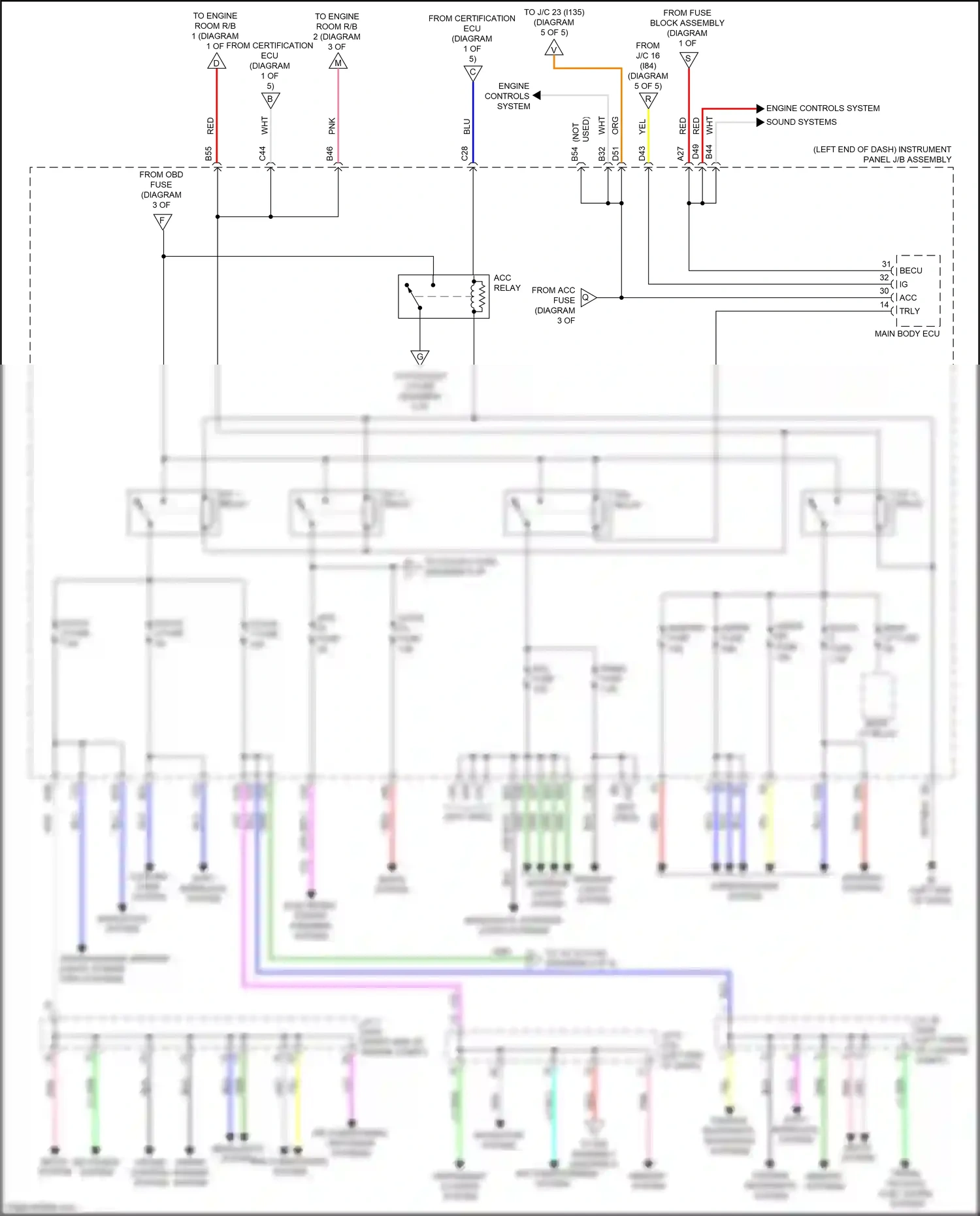 Lexus NX Z10 facelift (2017-2021) red wiring diagram  (176 of 214)