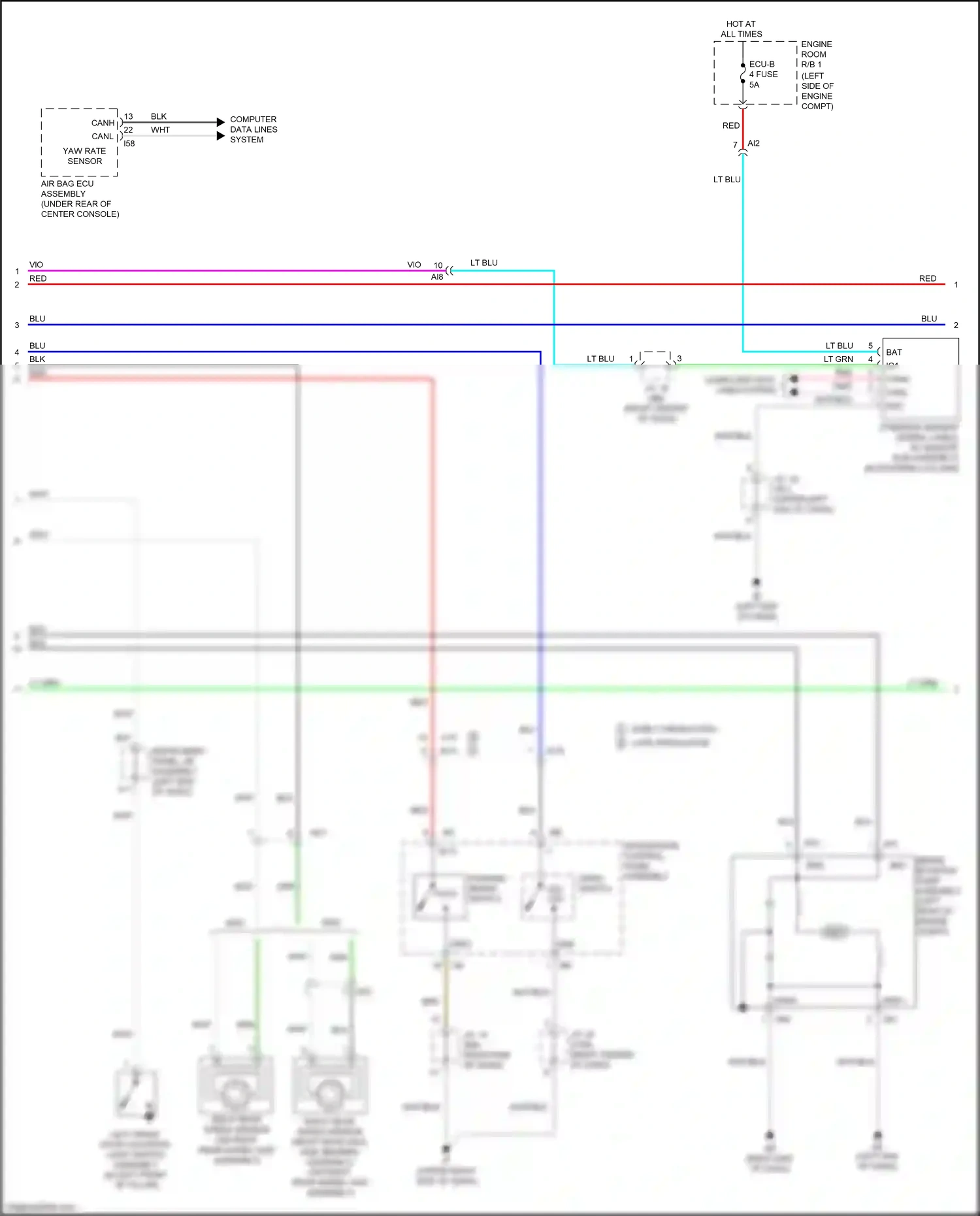 Lexus NX Z10 facelift (2017-2021) red wiring diagram  (172 of 214)