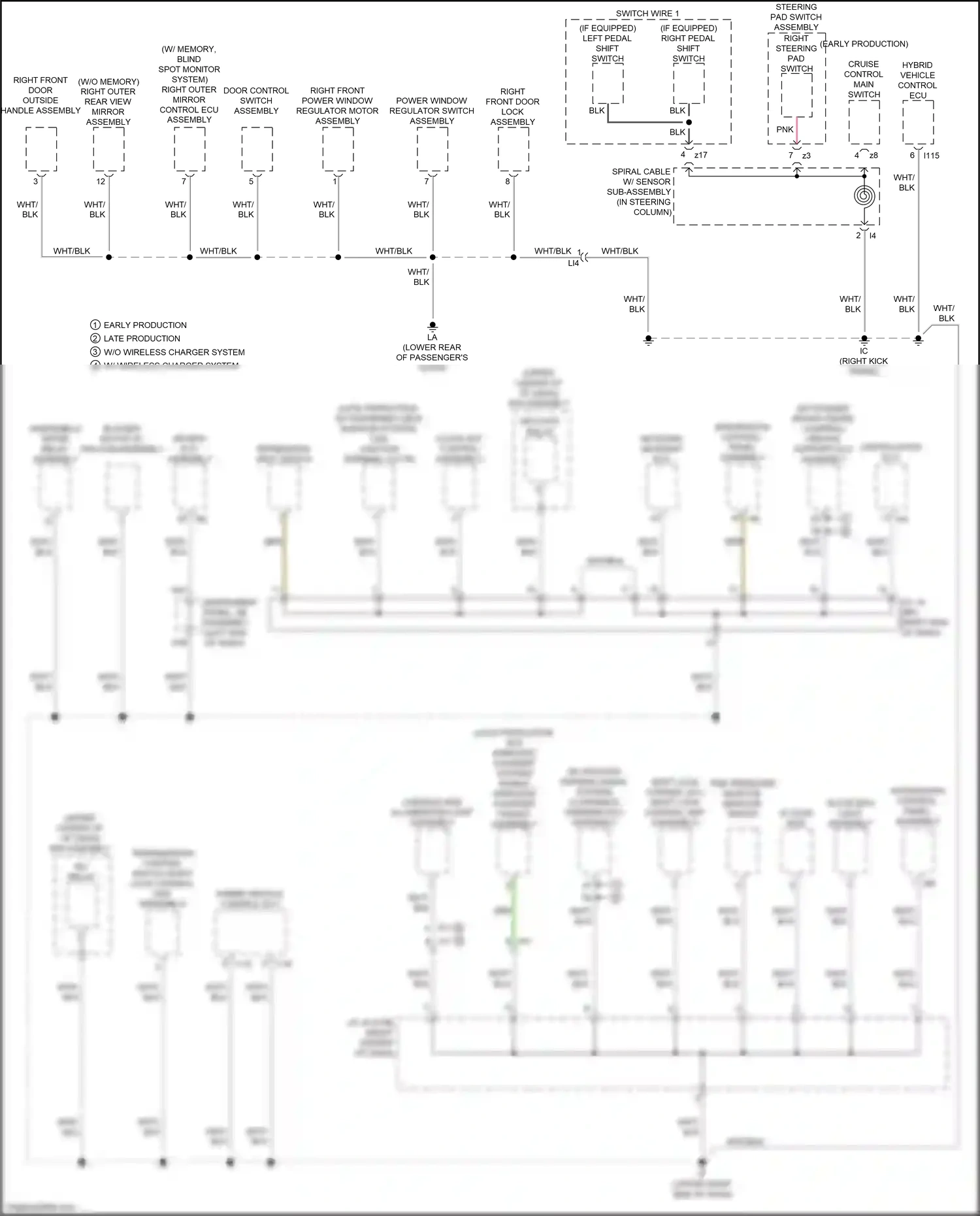 Lexus NX Z10 facelift (2017-2021) right outer mirror control ecu assembly wiring diagram  (8 of 10)