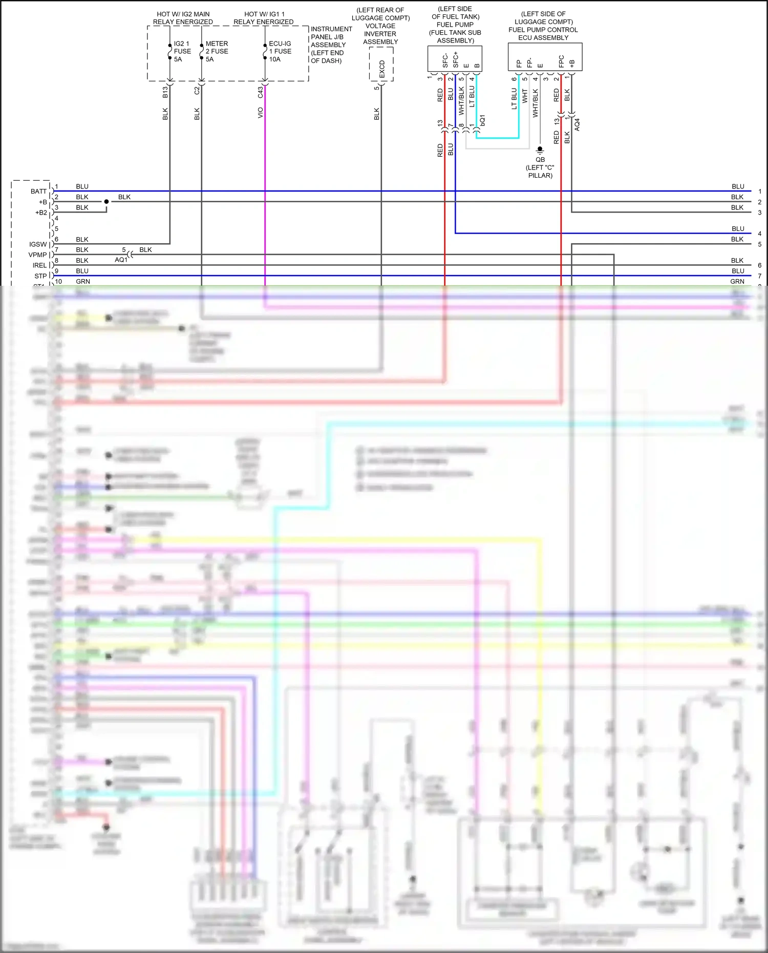 Lexus NX Z10 facelift (2017-2021) sfc+ wiring diagram  (1 of 1)