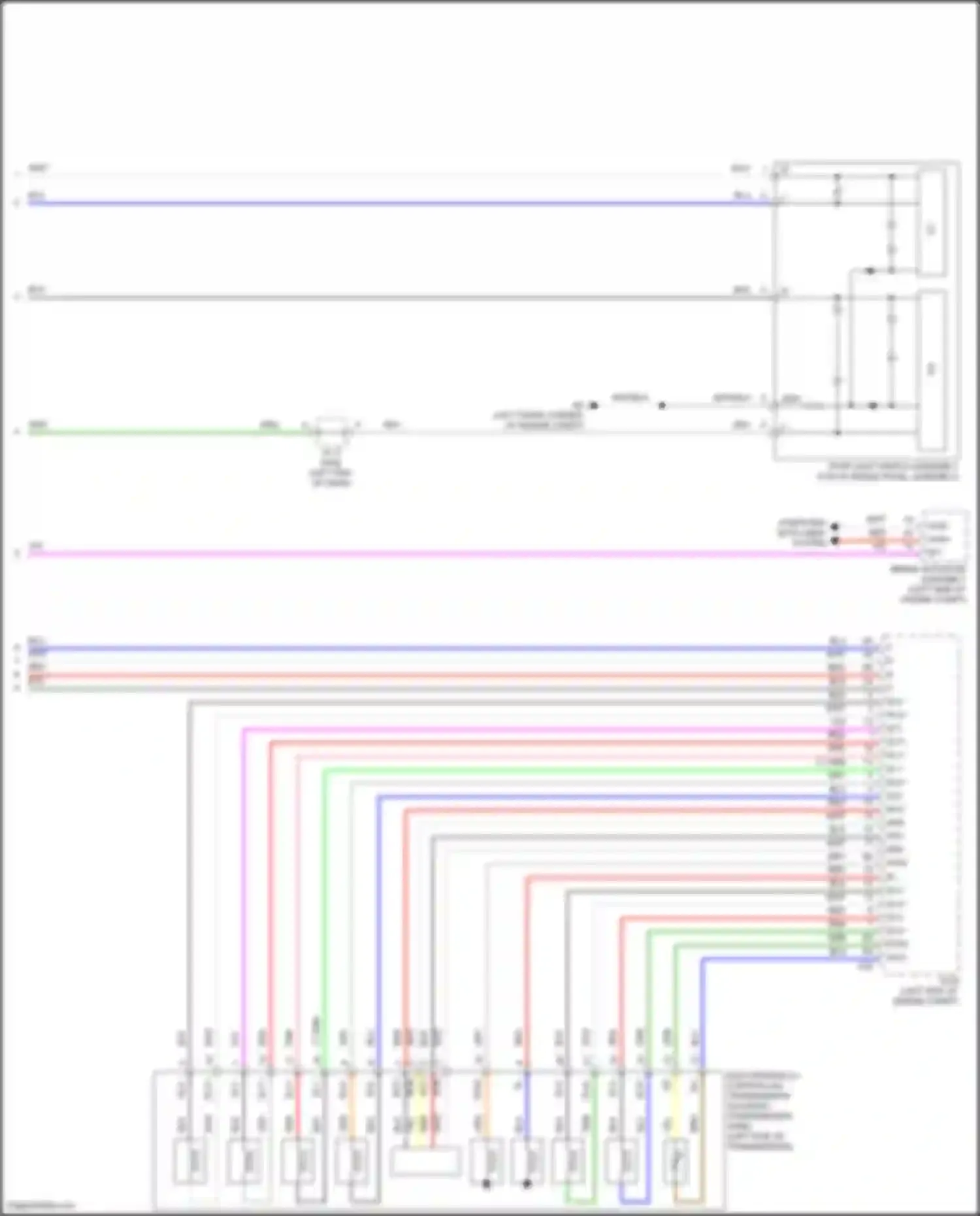 Wiring diagram slu+ for Lexus NX Z10 facelift (2017-2021) (1 of 2)