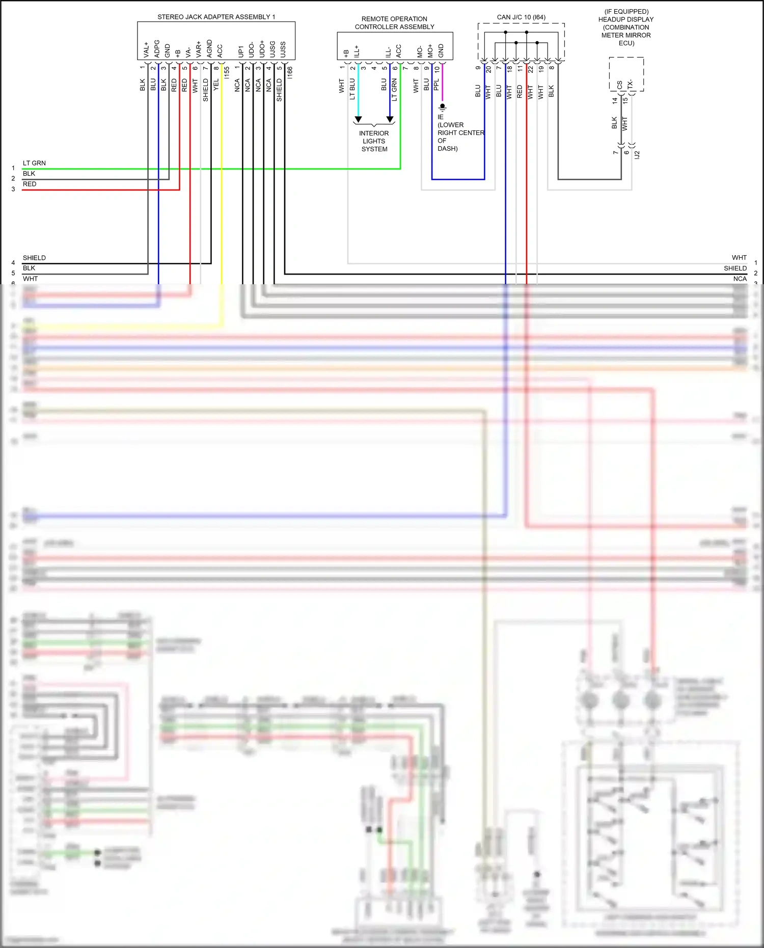 Lexus NX Z10 facelift (2017-2021) spiral cable w/ sensor sub-assembly wiring diagram  (19 of 24)