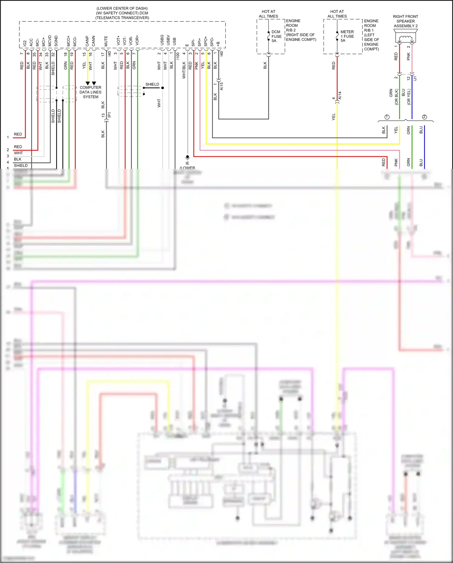 Lexus NX Z10 facelift (2017-2021) spo- wiring diagram  (2 of 11)