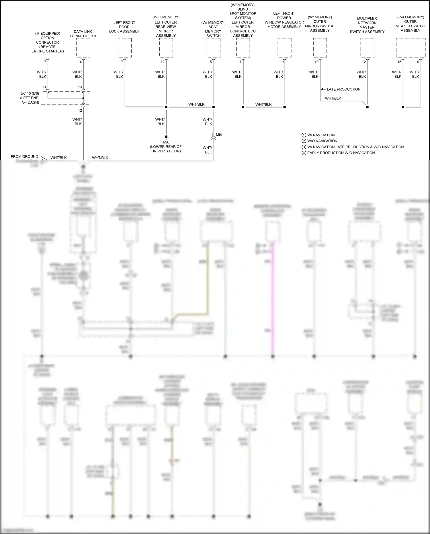 Lexus NX Z10 facelift (2017-2021) steering lock actuator assembly wiring diagram  (2 of 5)