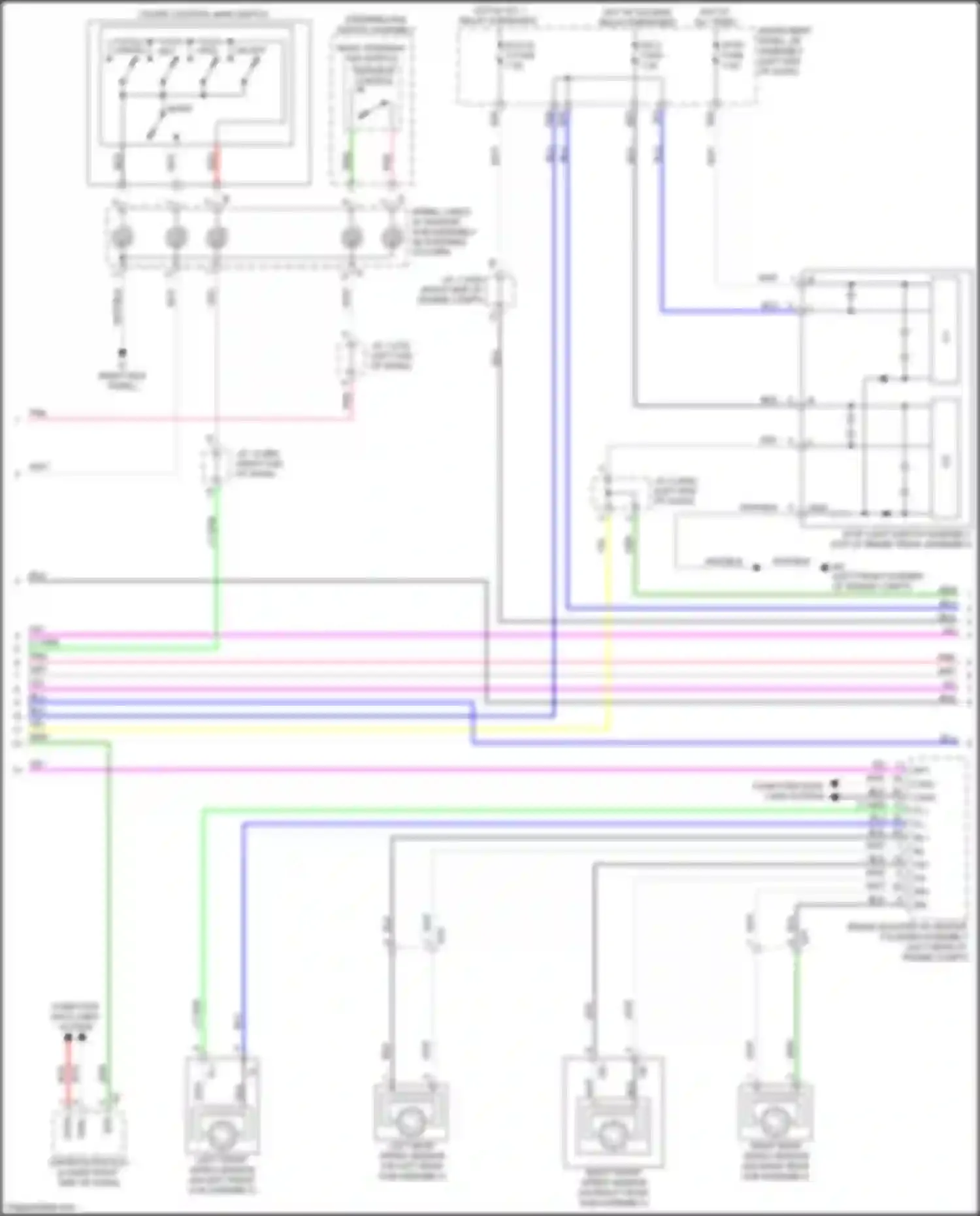 Wiring diagram steering pad switch assembly for Lexus NX Z10 facelift (2017-2021) (1 of 16)