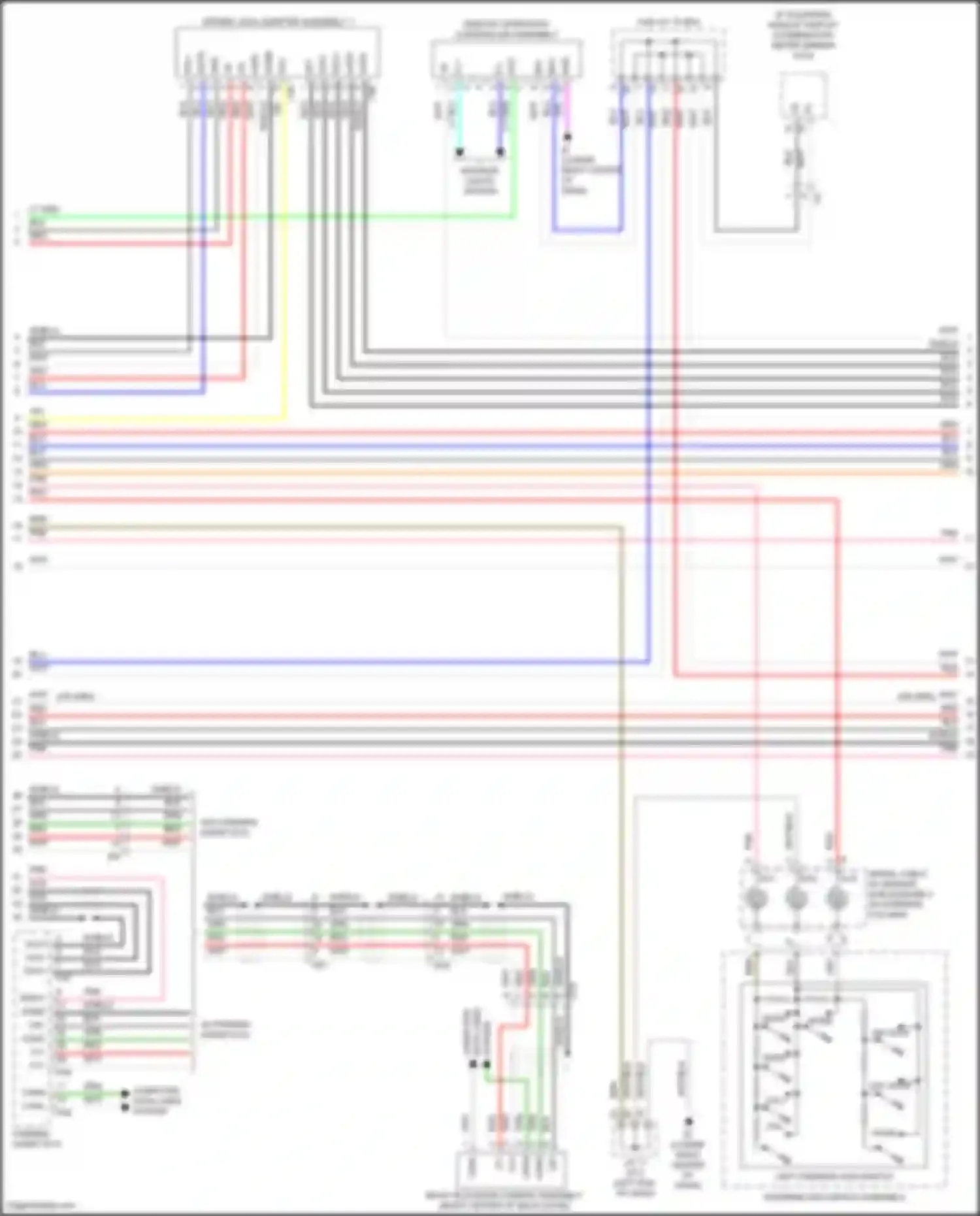 Wiring diagram steering pad switch assembly for Lexus NX Z10 facelift (2017-2021) (10 of 16)