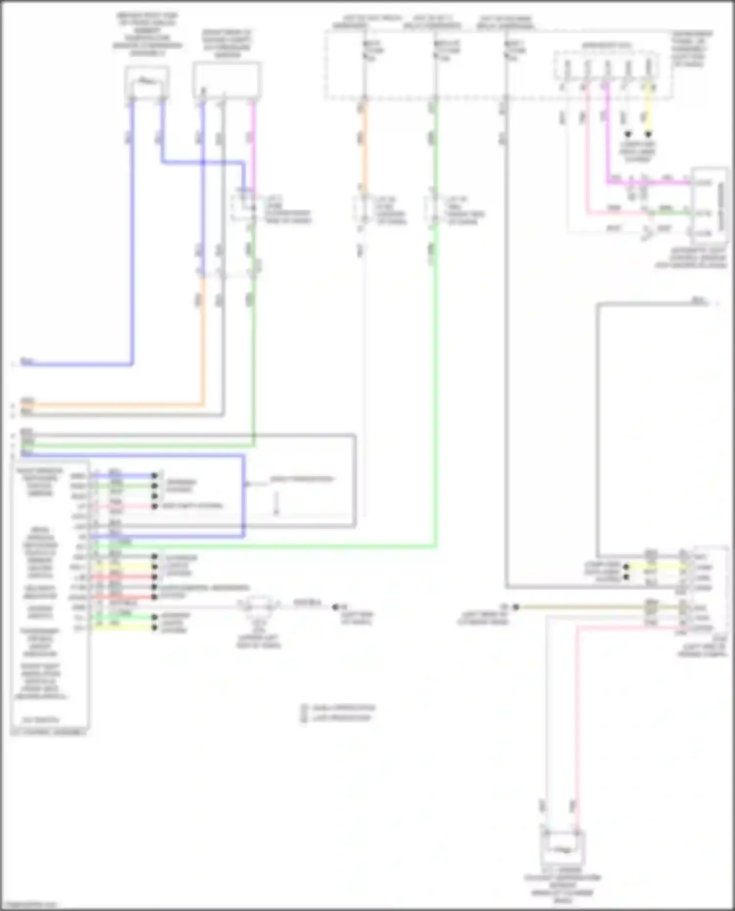 Wiring diagram supplemental restraints system for Lexus NX Z10 facelift (2017-2021) (1 of 7)
