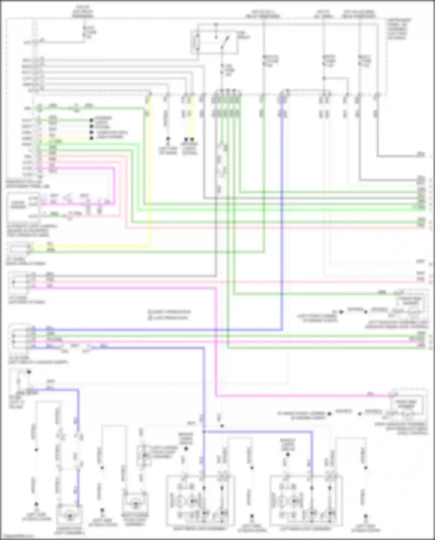 Wiring diagram tail relay for Lexus NX Z10 facelift (2017-2021) (1 of 7)