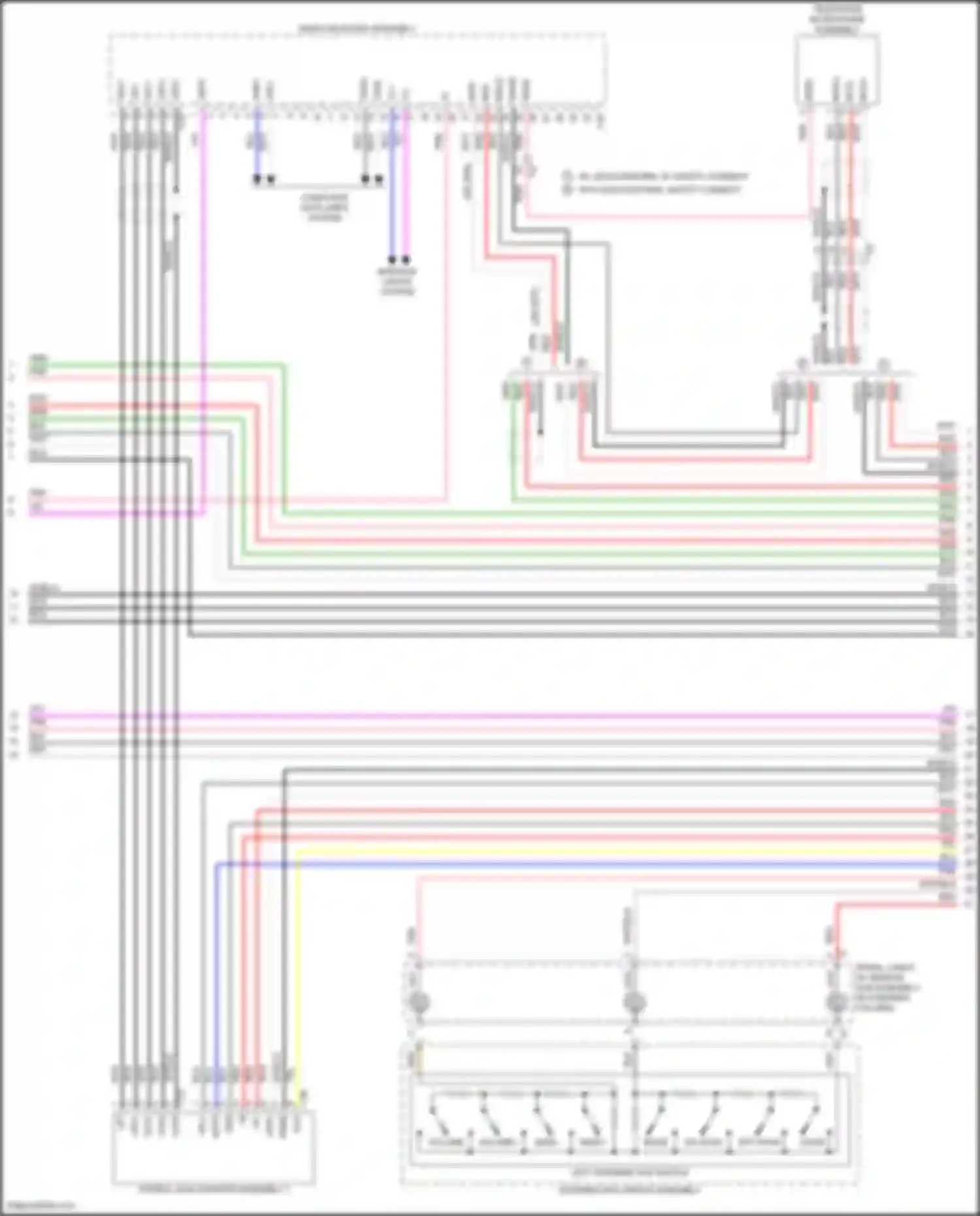 Wiring diagram telephone microphone assembly for Lexus NX Z10 facelift (2017-2021) (3 of 10)