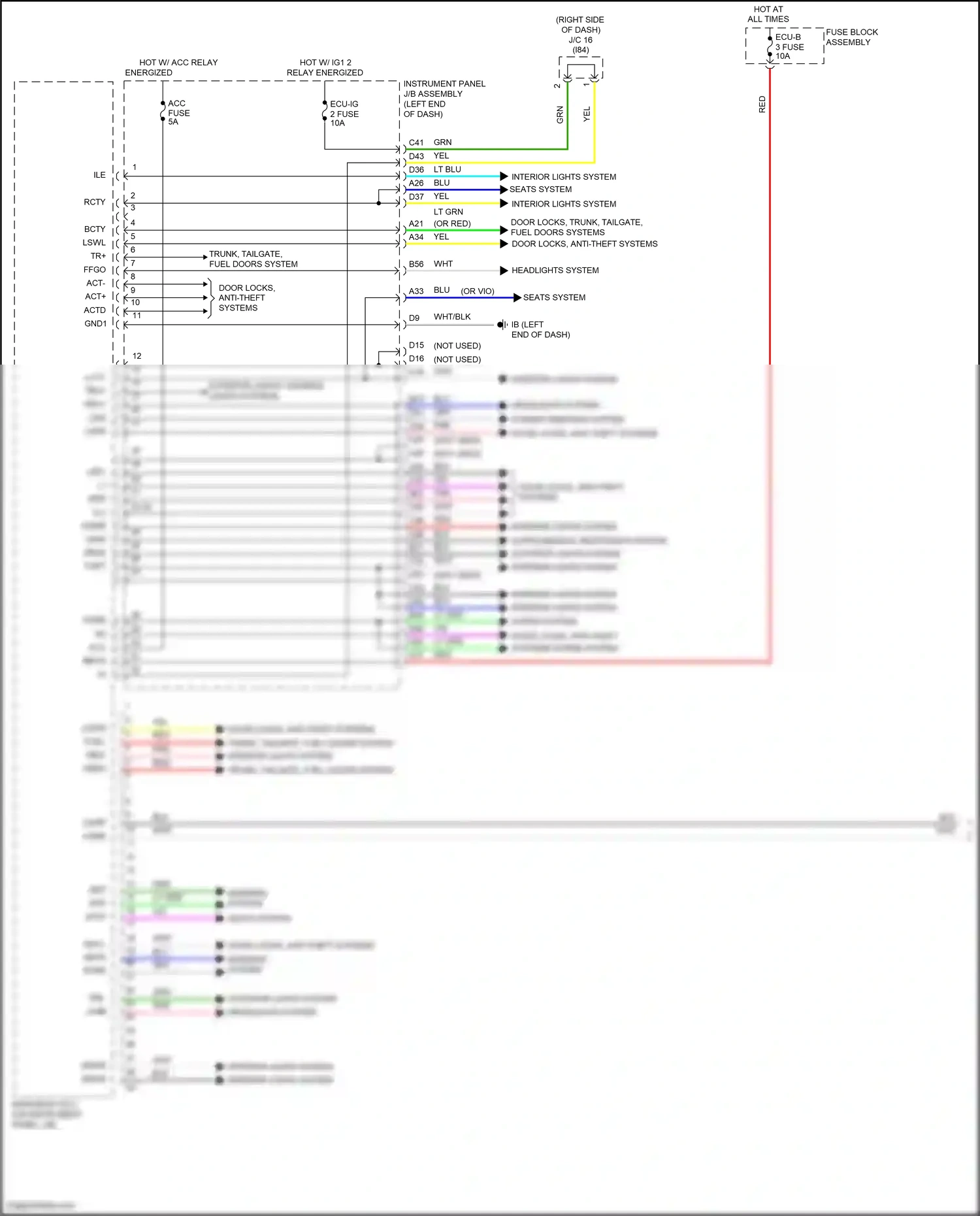 Lexus NX Z10 facelift (2017-2021) vio wiring diagram  (51 of 190)