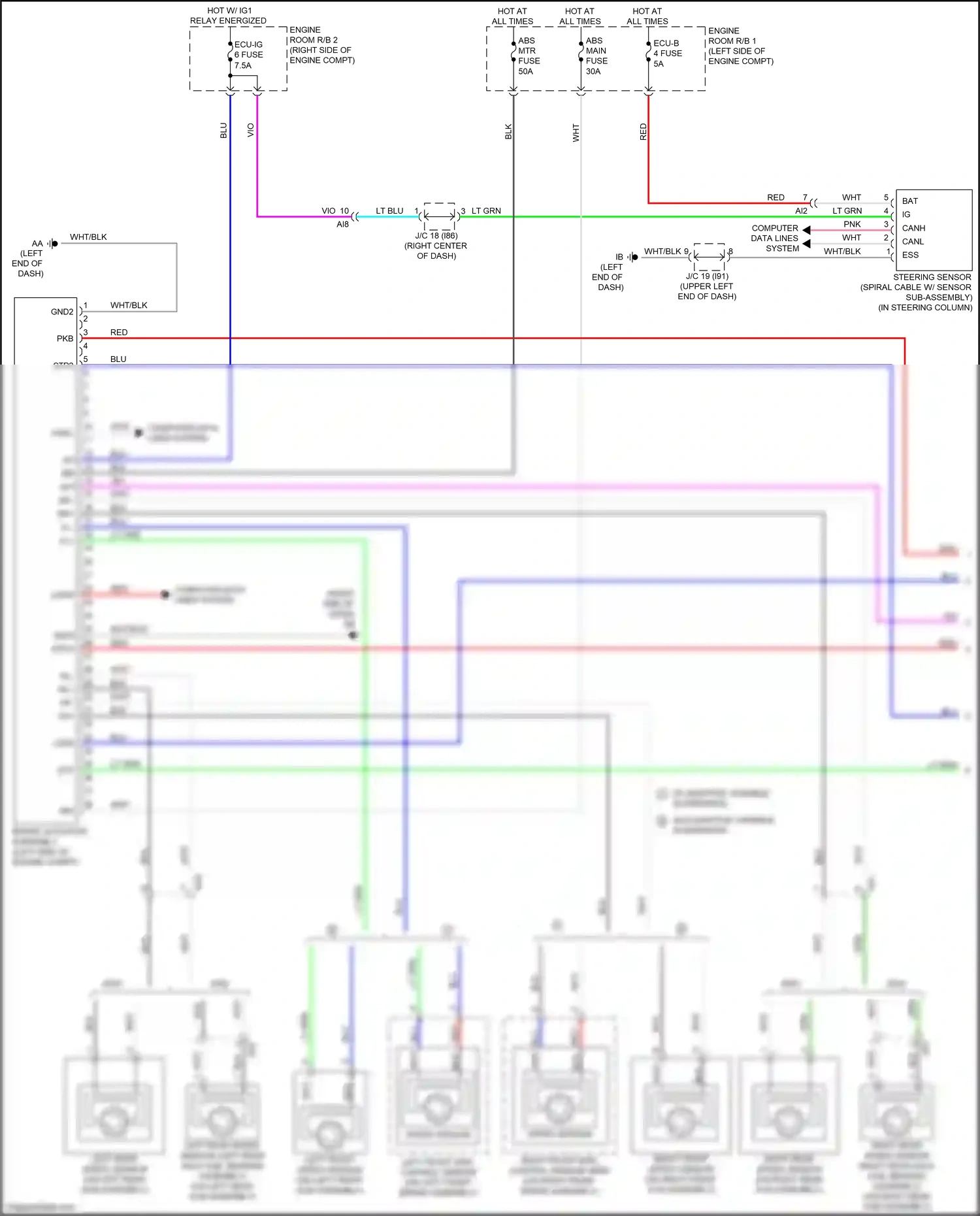 Lexus NX Z10 facelift (2017-2021) vio wiring diagram  (1 of 190)