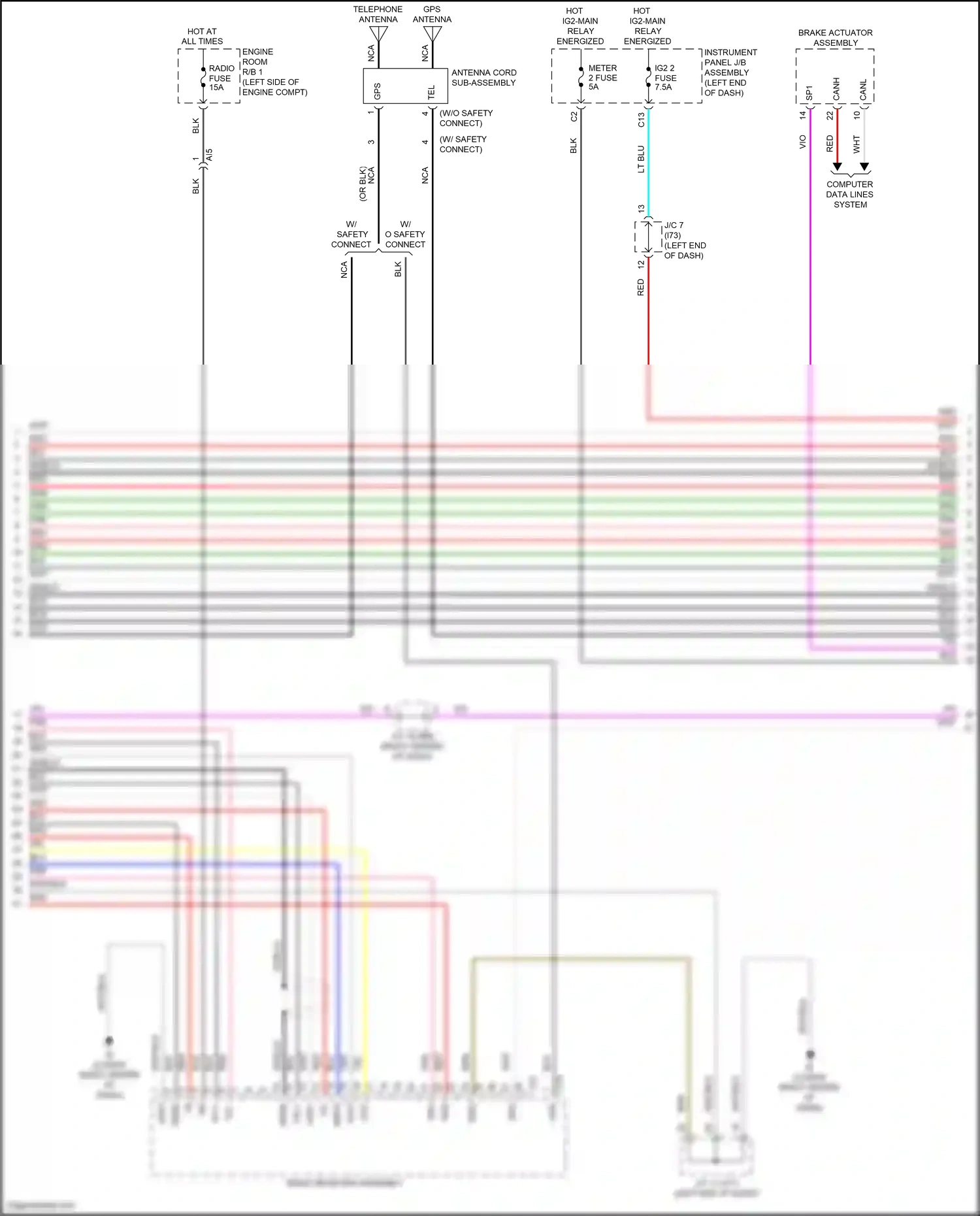 Lexus NX Z10 facelift (2017-2021) vio wiring diagram  (126 of 190)