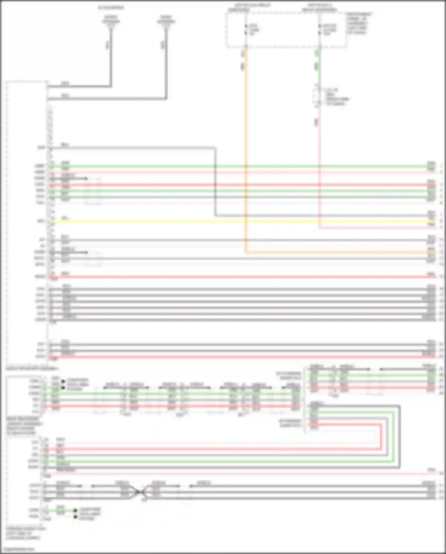 Wiring diagram vor- for Lexus NX Z10 facelift (2017-2021) (3 of 16)