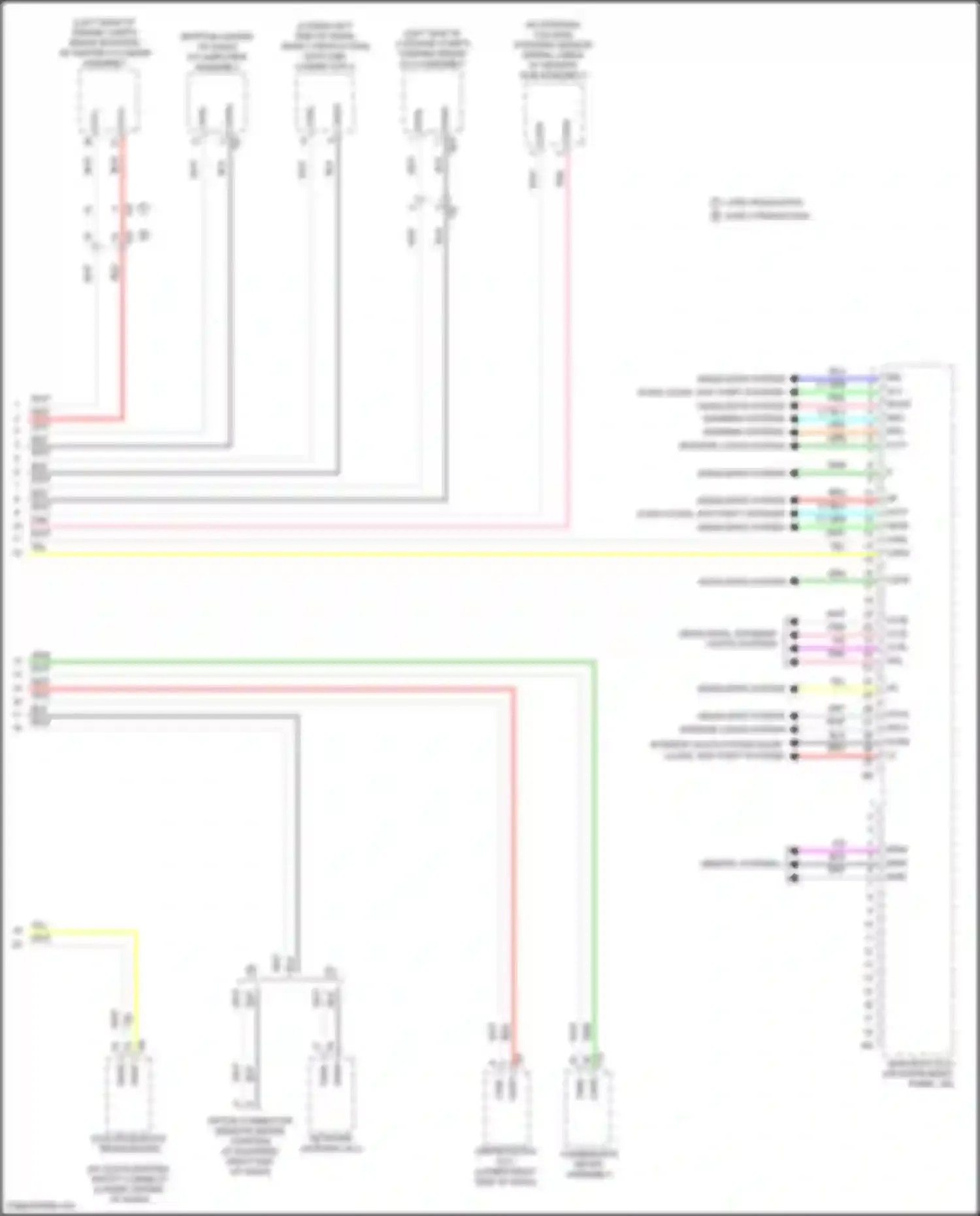 Wiring diagram w/ lexus enform, safety connect for Lexus NX Z10 facelift (2017-2021) (1 of 5)