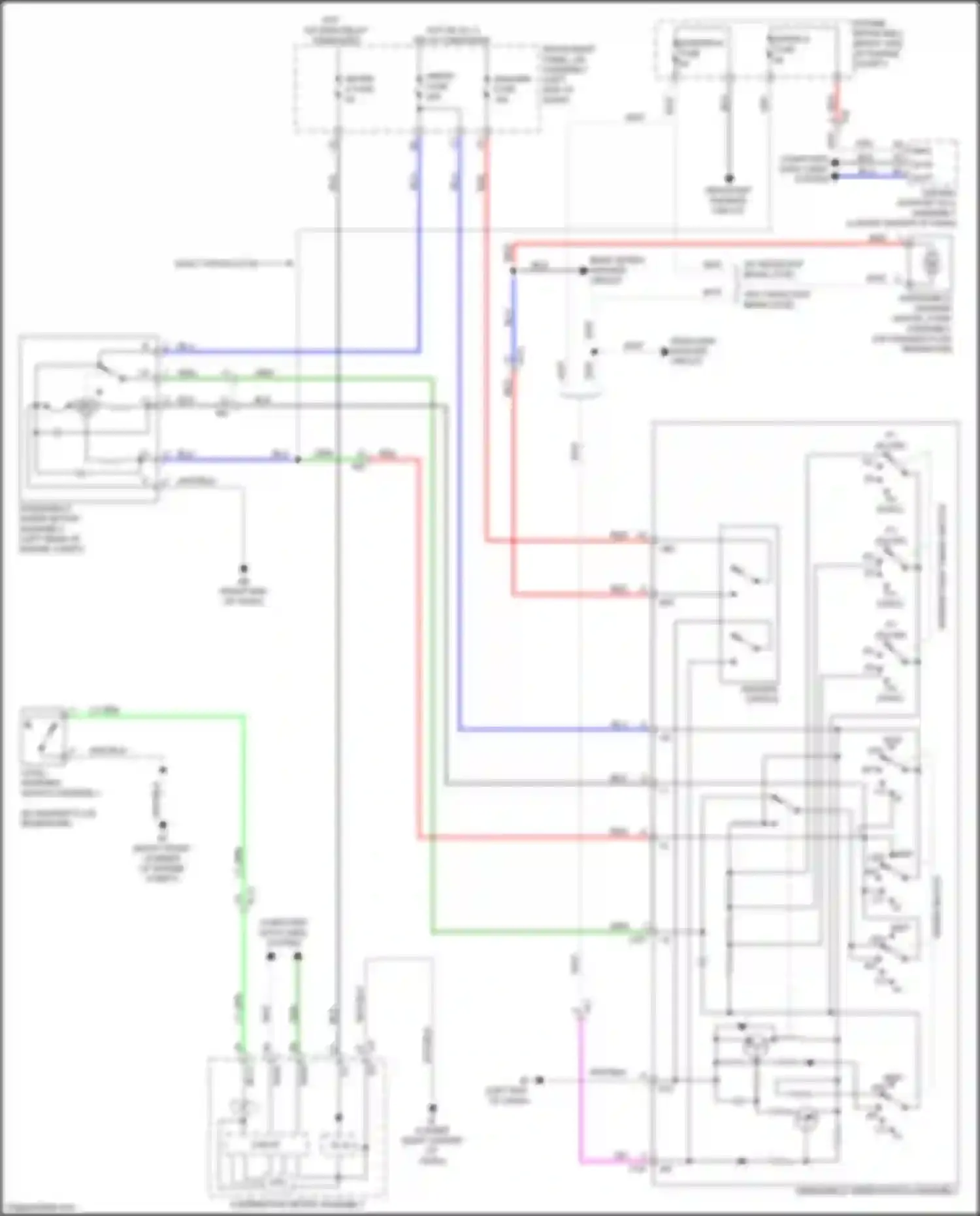 Wiring diagram windshield wiper switch assembly for Lexus NX Z10 facelift (2017-2021) (2 of 5)