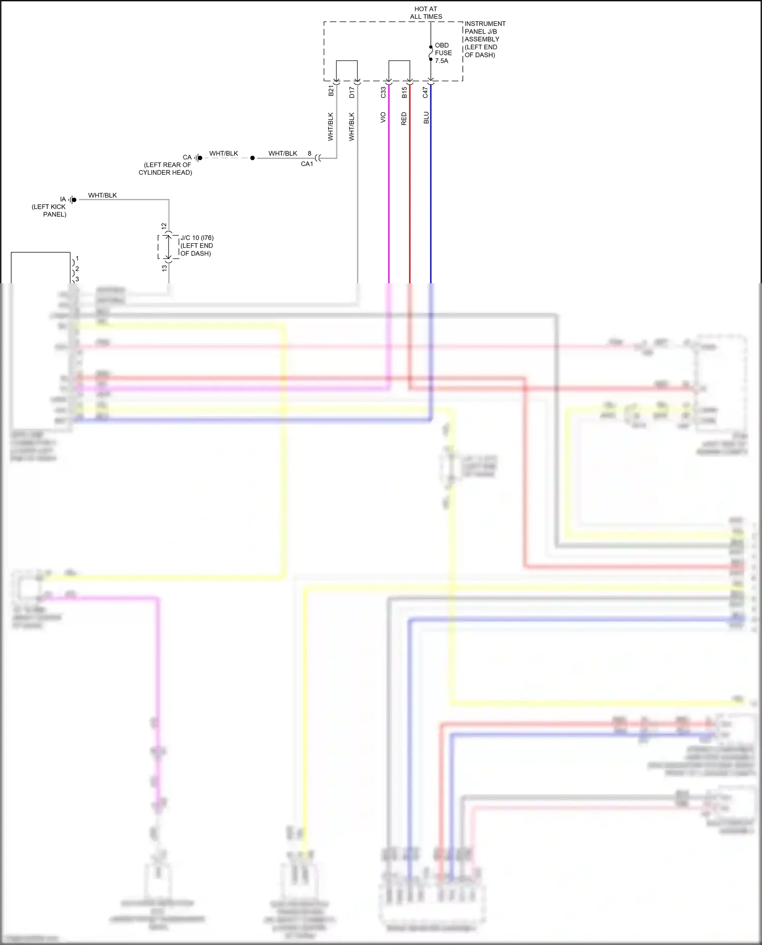 Lexus NX Z10 facelift (2017-2021) yel wiring diagram  (184 of 188)