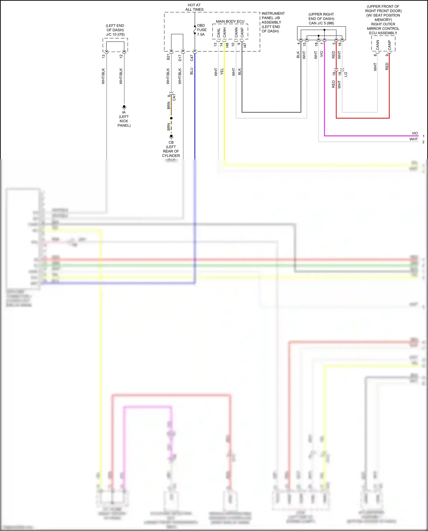 Lexus NX Z10 facelift (2017-2021) yel wiring diagram  (161 of 188)