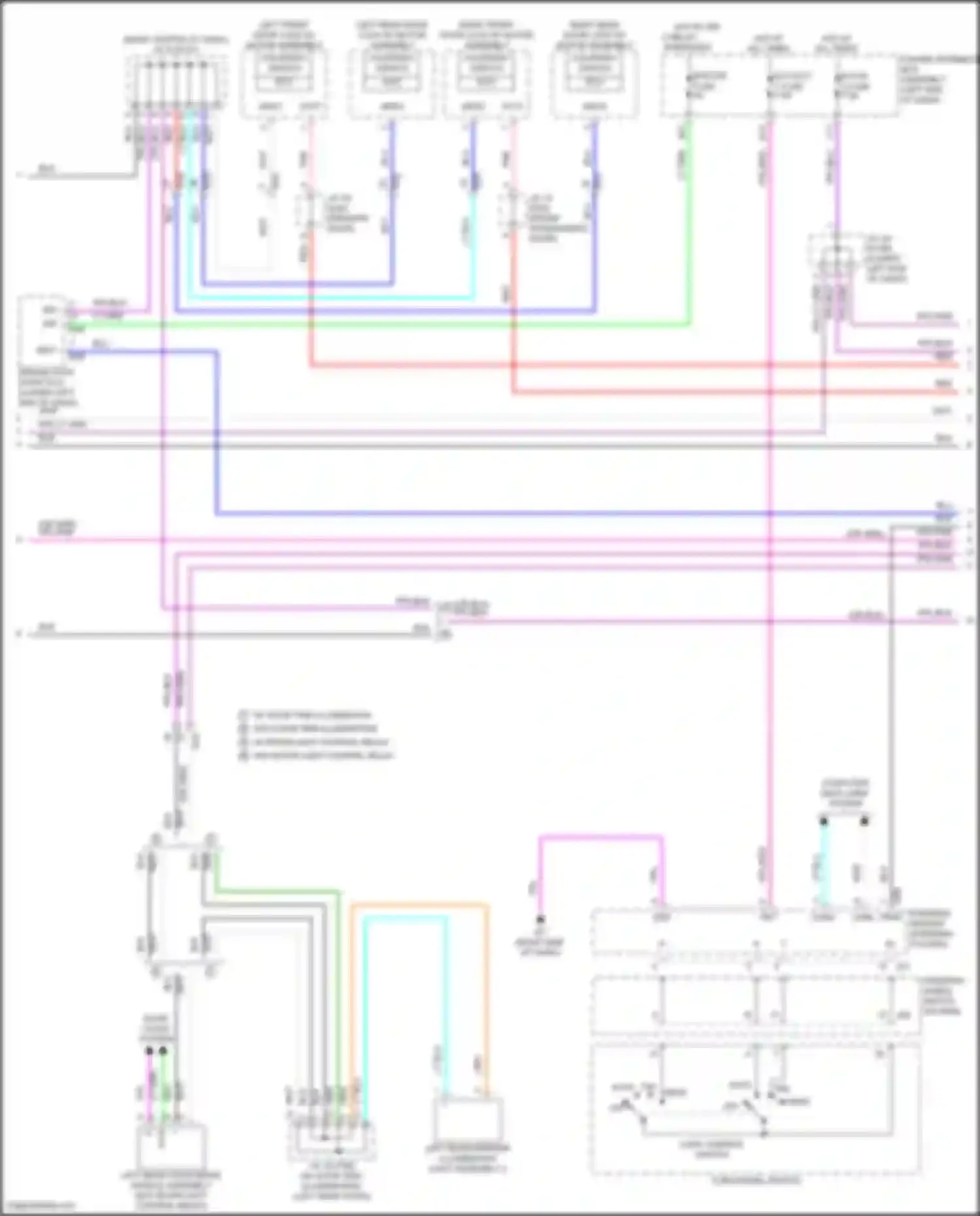 NX Lexus Z10 (2014-2017): Courtesy lamps circuit (2 of 7)