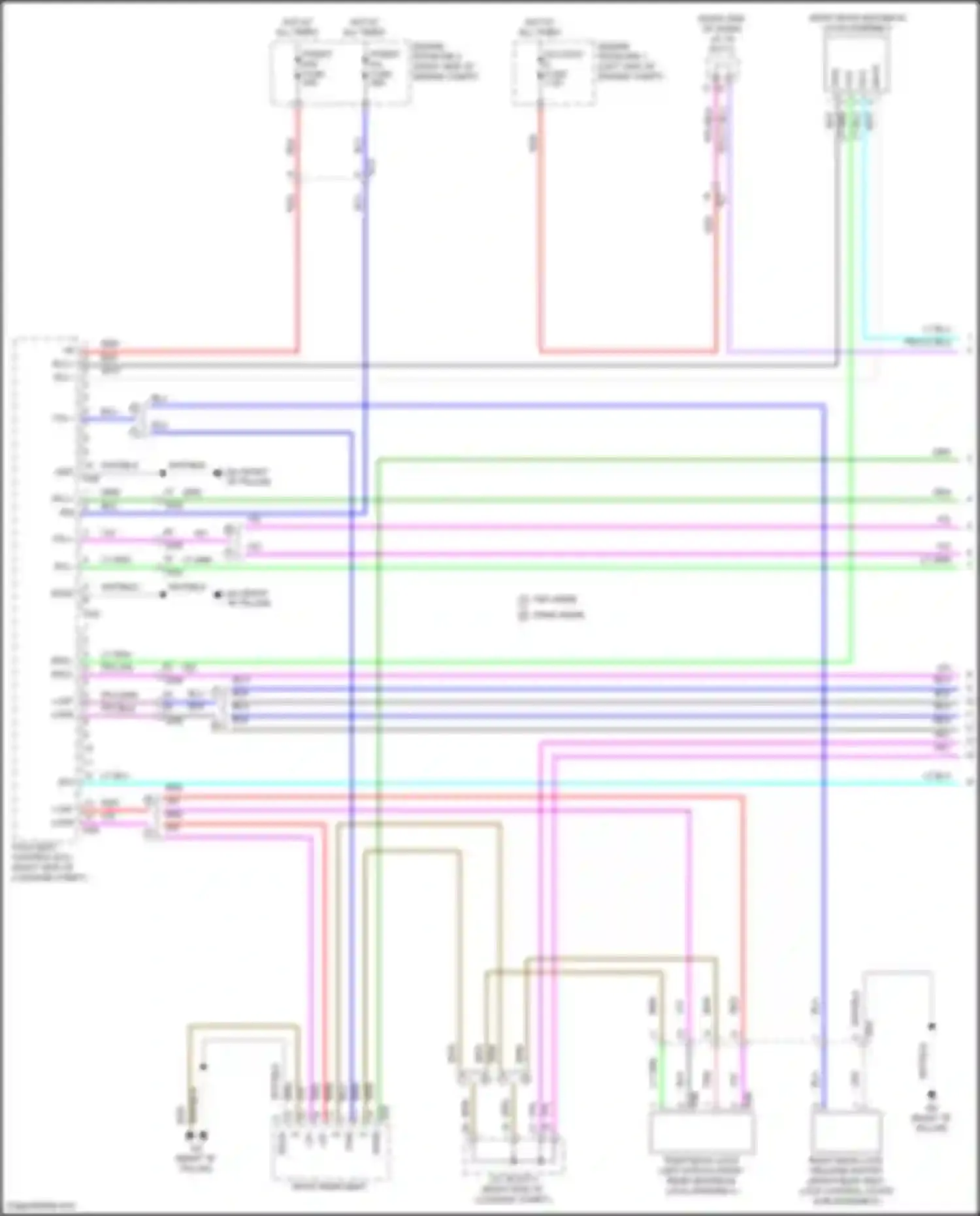 NX Lexus Z10 (2014-2017): Rear folding seat circuit (1 of 2)