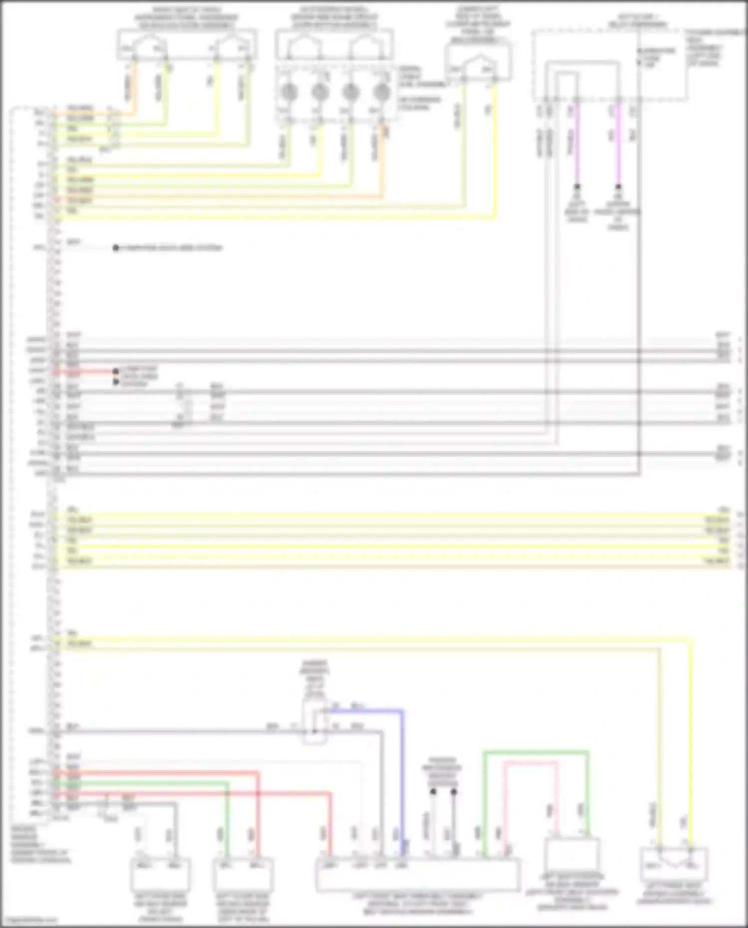 NX Lexus Z10 (2014-2017): Supplemental restraints circuit (1 of 4)