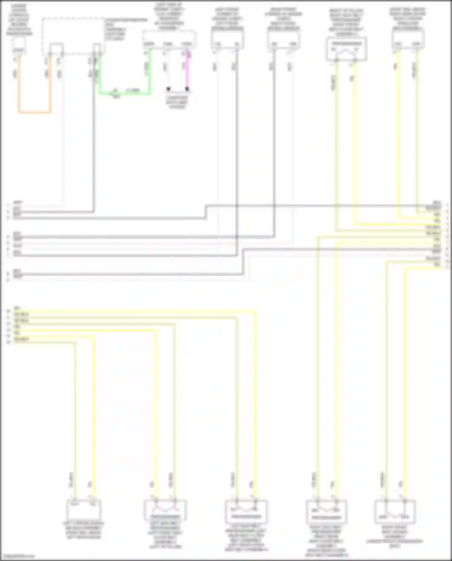 NX Lexus Z10 (2014-2017): Supplemental restraints circuit (2 of 4)
