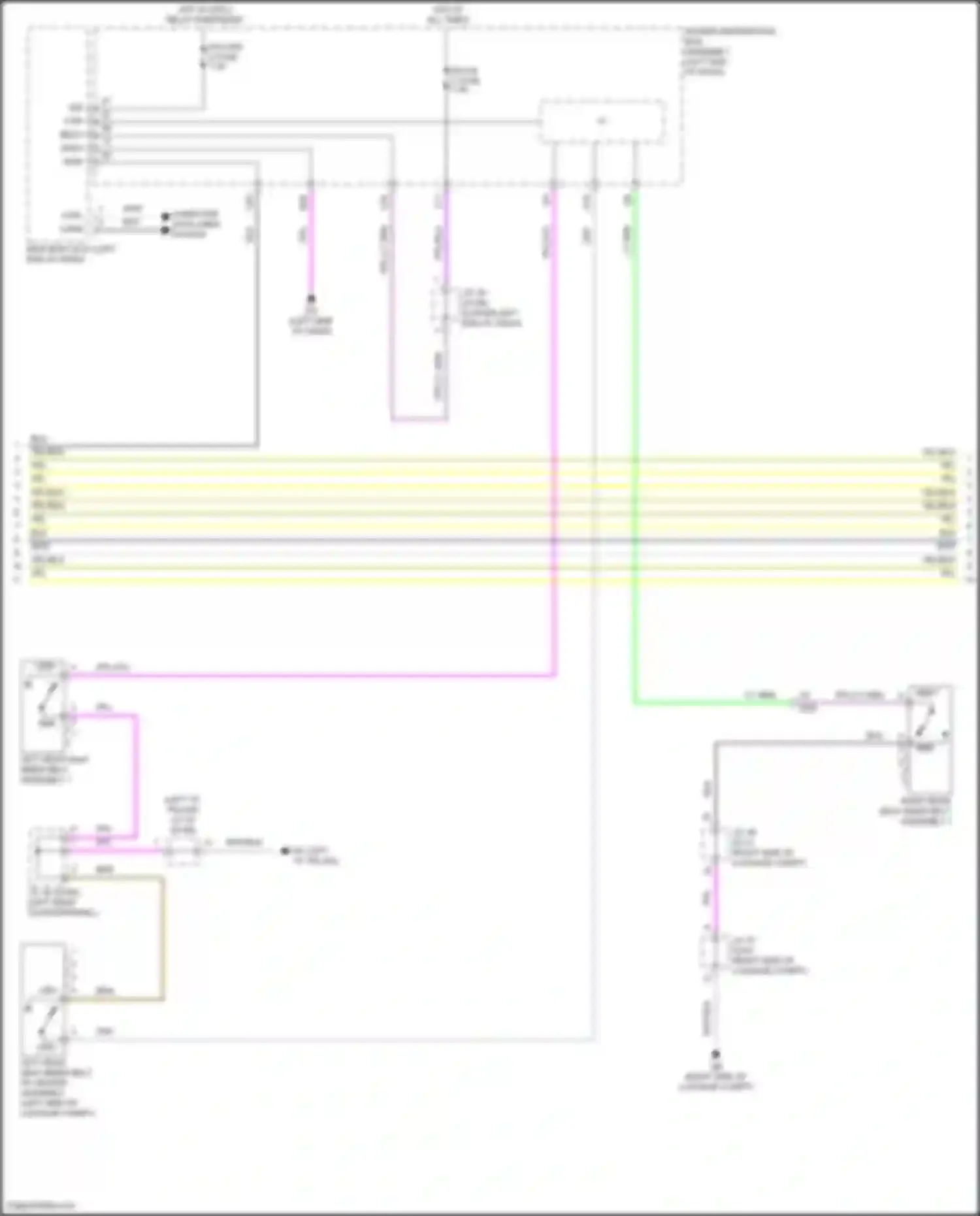 NX Lexus Z10 (2014-2017): Supplemental restraints circuit (3 of 4)