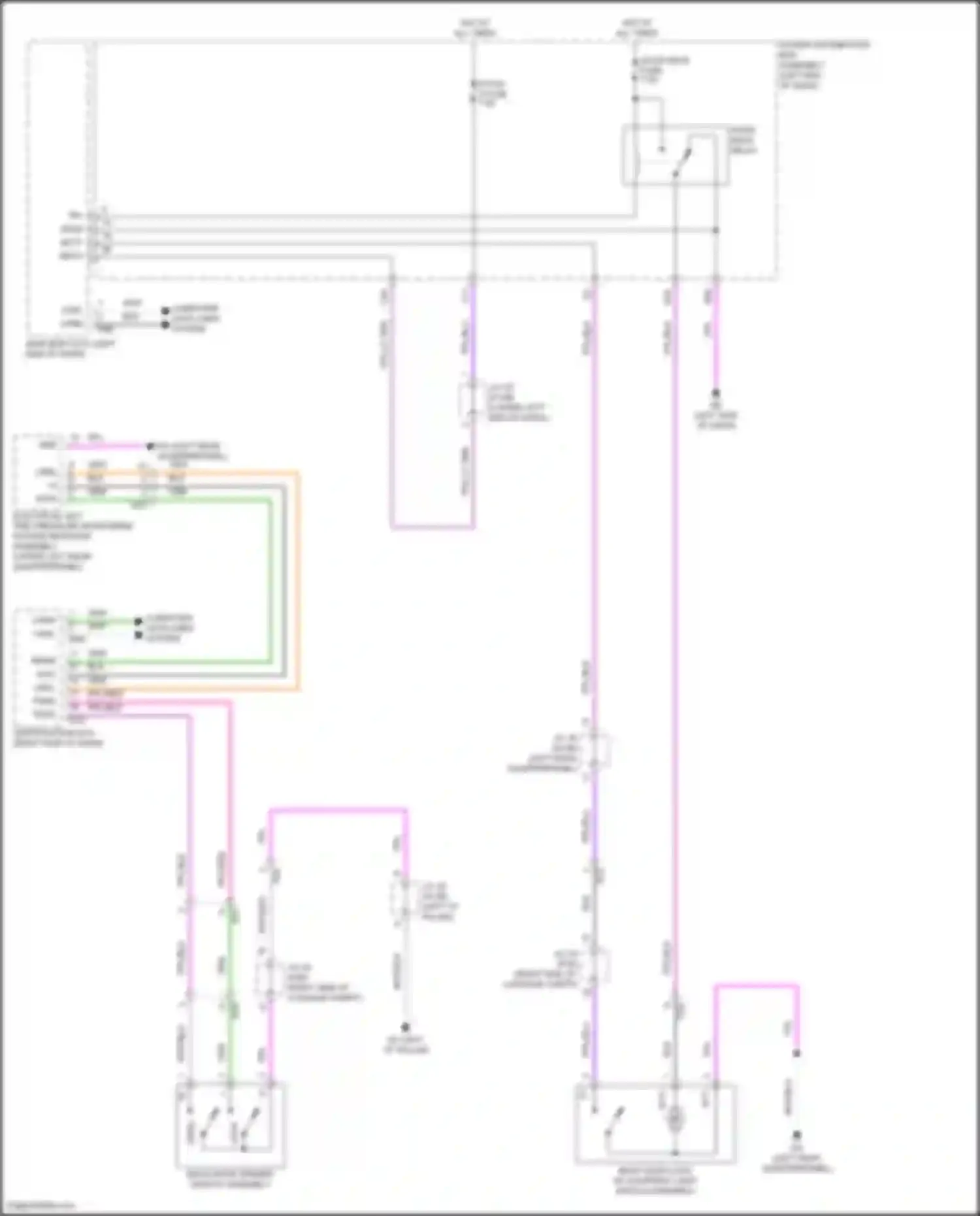 NX Lexus Z10 (2014-2017): Back door opener circuit, w/o power back door