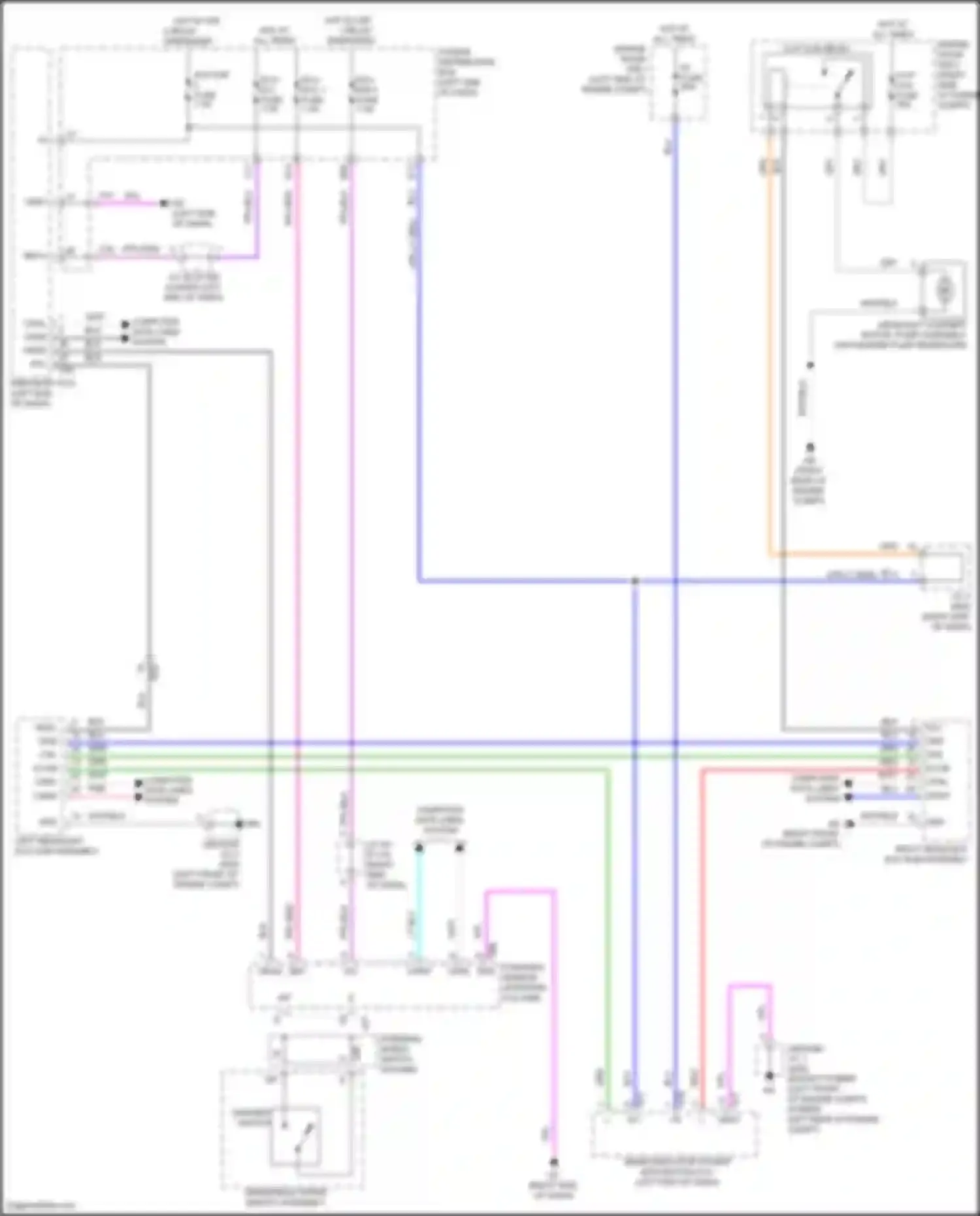 NX Lexus Z10 (2014-2017): Headlamp washer circuit