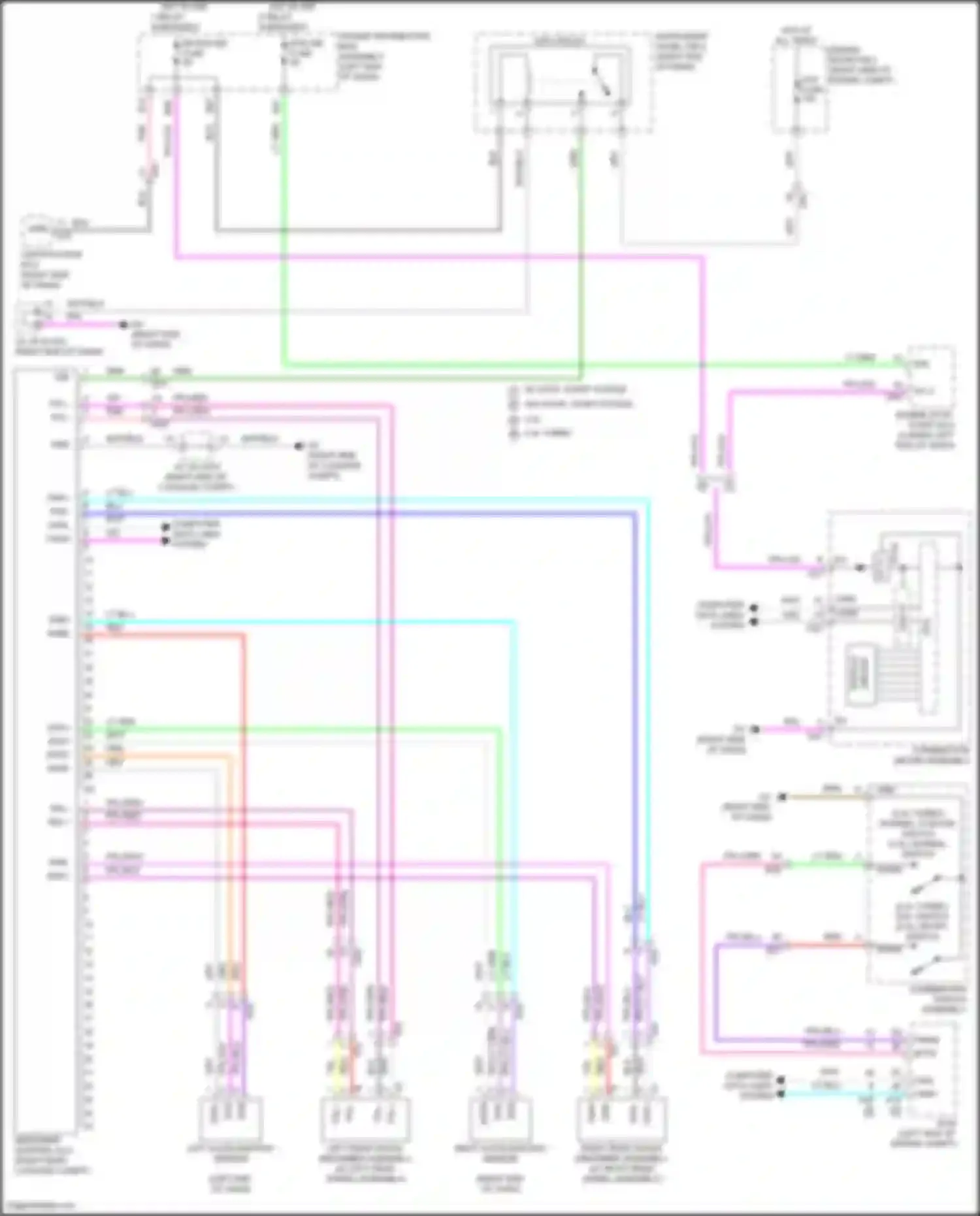 Wiring diagram absorber control ecu for Lexus NX Z10 (2014-2017) (1 of 2)