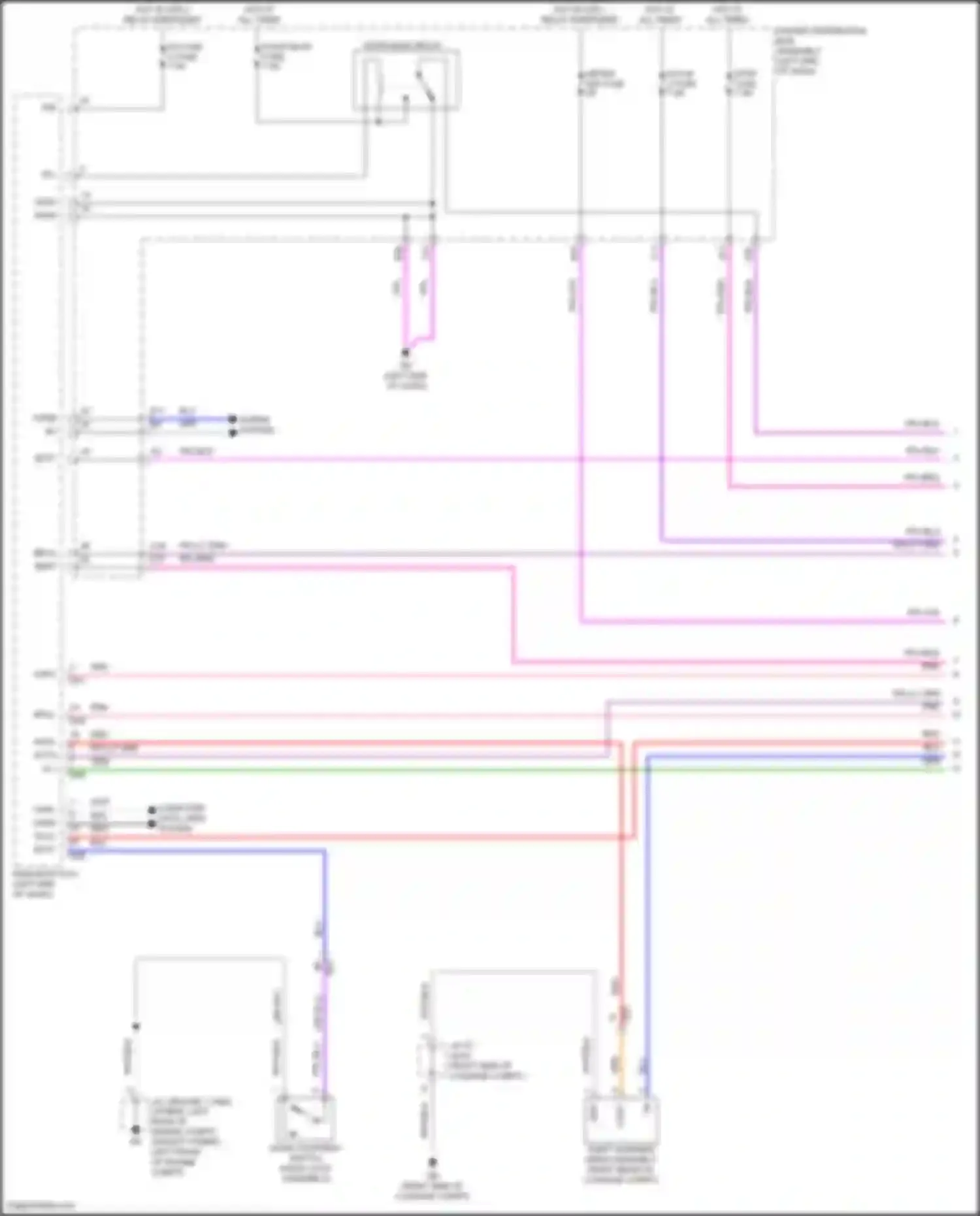 Wiring diagram door back relay for Lexus NX Z10 (2014-2017)