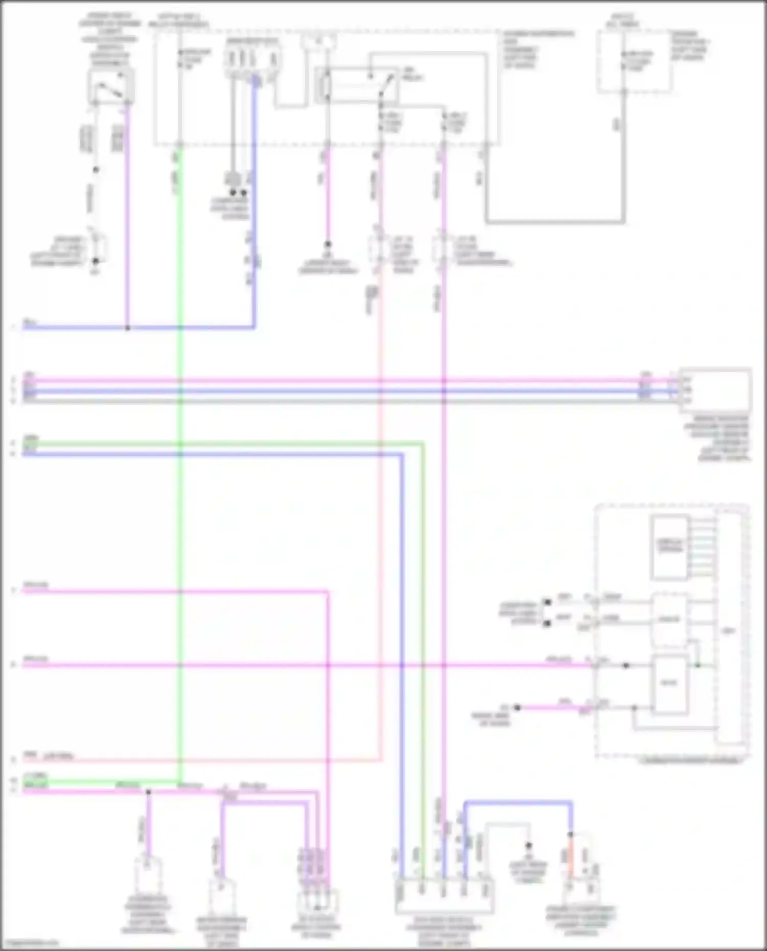 Wiring diagram +ba relay for Lexus NX Z10 (2014-2017) (3 of 3)