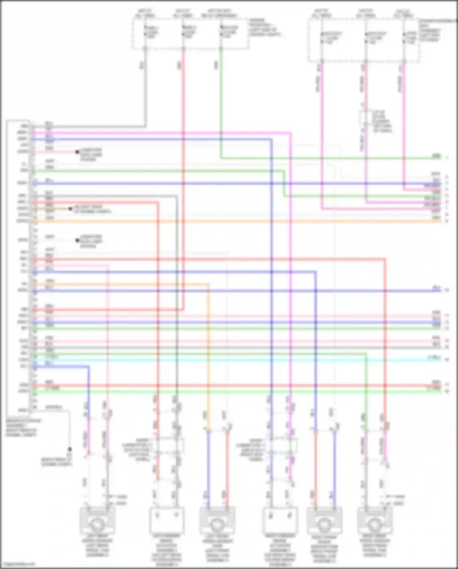 Wiring diagram abs 2 fuse for Lexus NX Z10 (2014-2017)