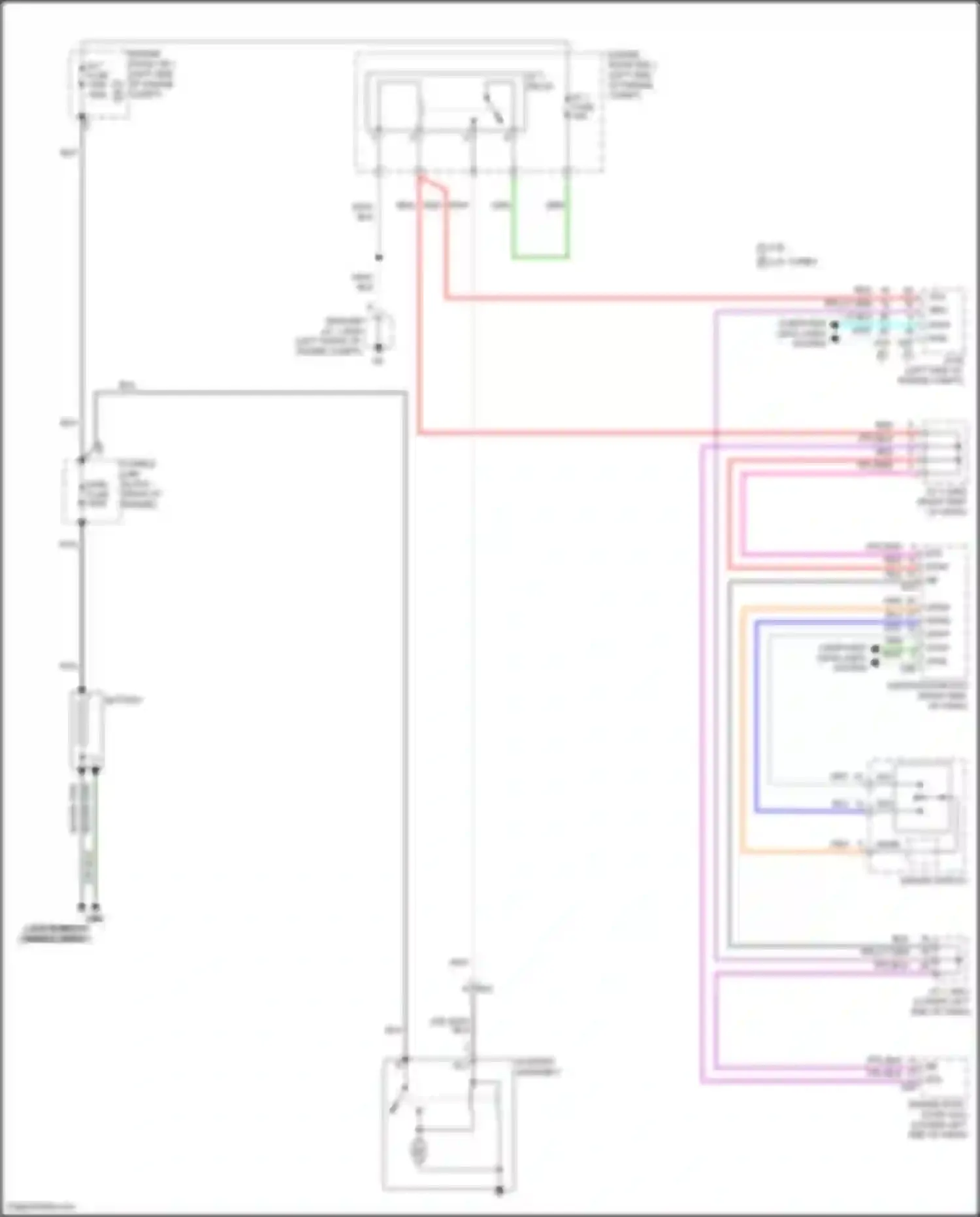 Wiring diagram bm wa for Lexus NX Z10 (2014-2017) (2 of 2)