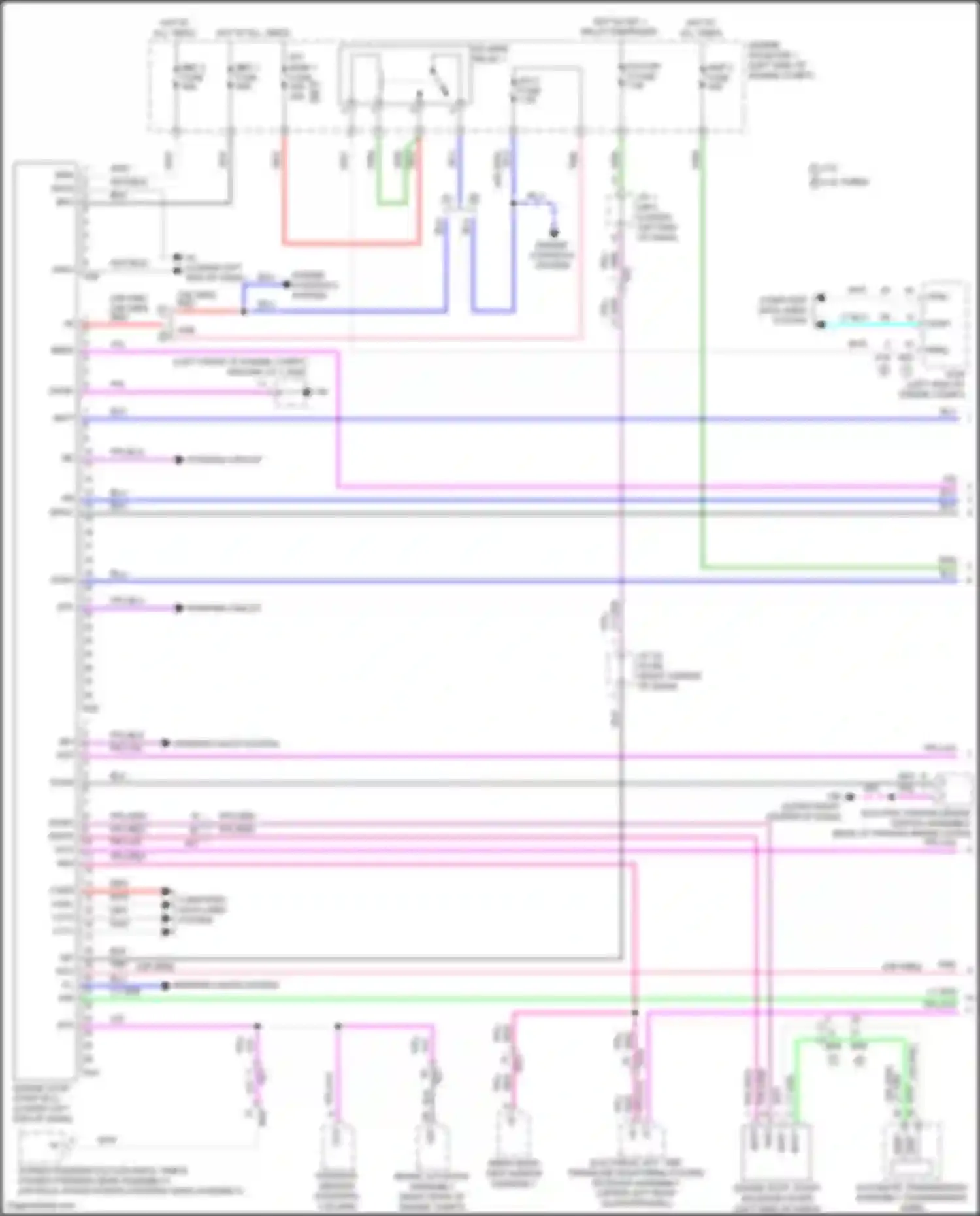 Wiring diagram electric parking brake switch assembly for Lexus NX Z10 (2014-2017)