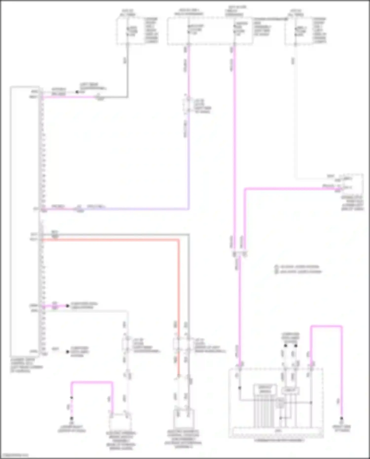 Wiring diagram electric parking brake switch assembly for Lexus NX Z10 (2014-2017)