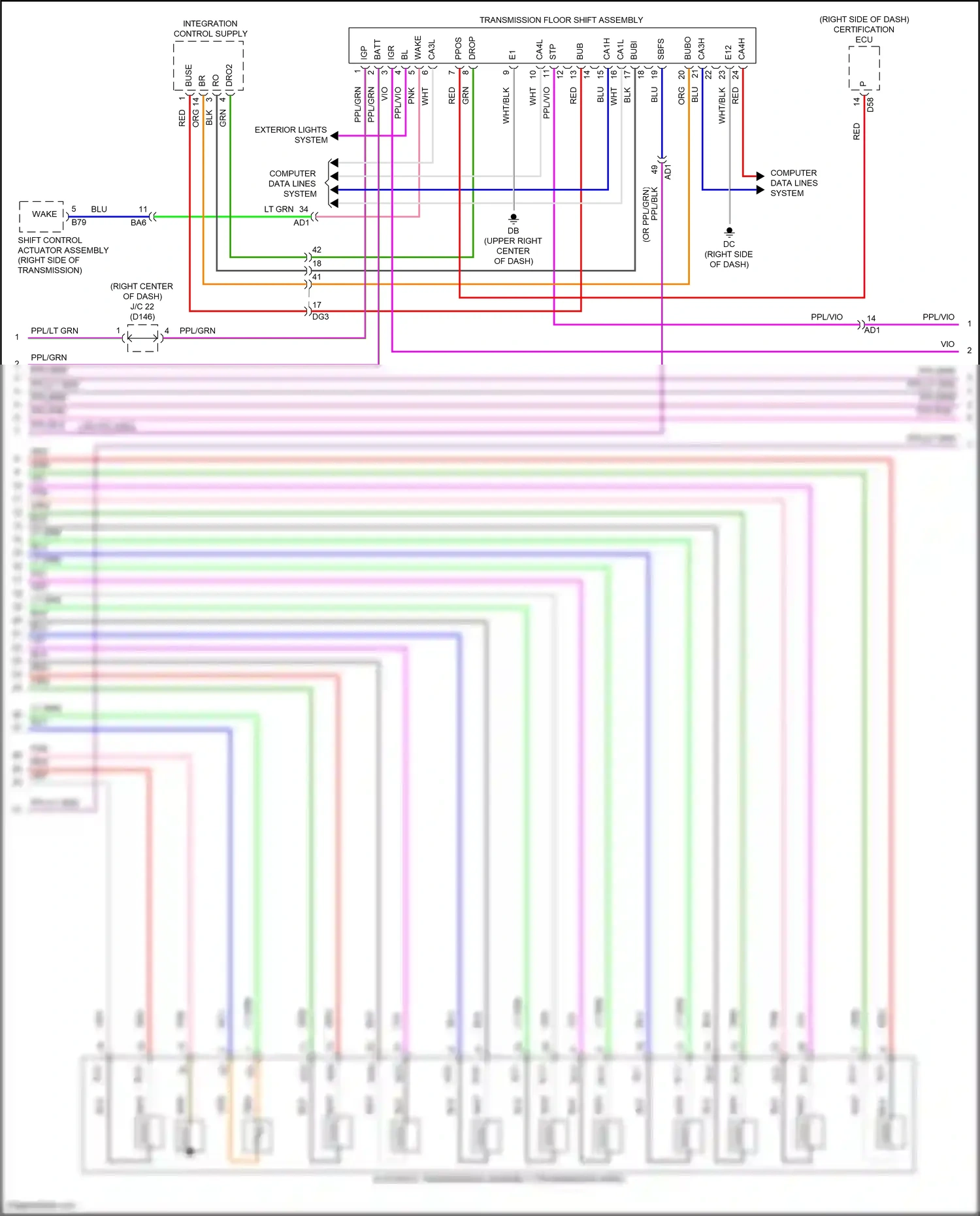 Lexus NX Z10 (2014-2017) buse wiring diagram  (1 of 3)