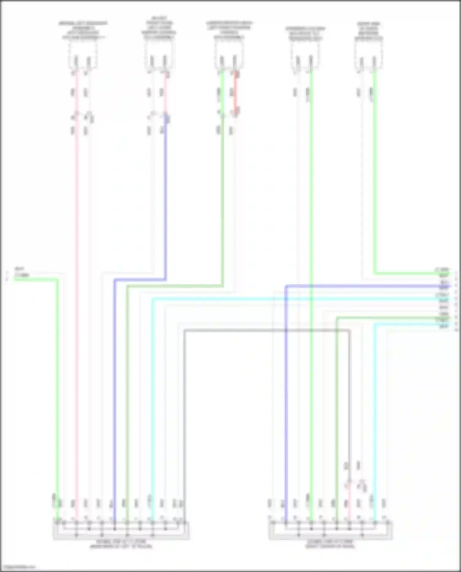 Wiring diagram left headlight ecu sub-assembly 1 for Lexus NX Z10 (2014-2017)