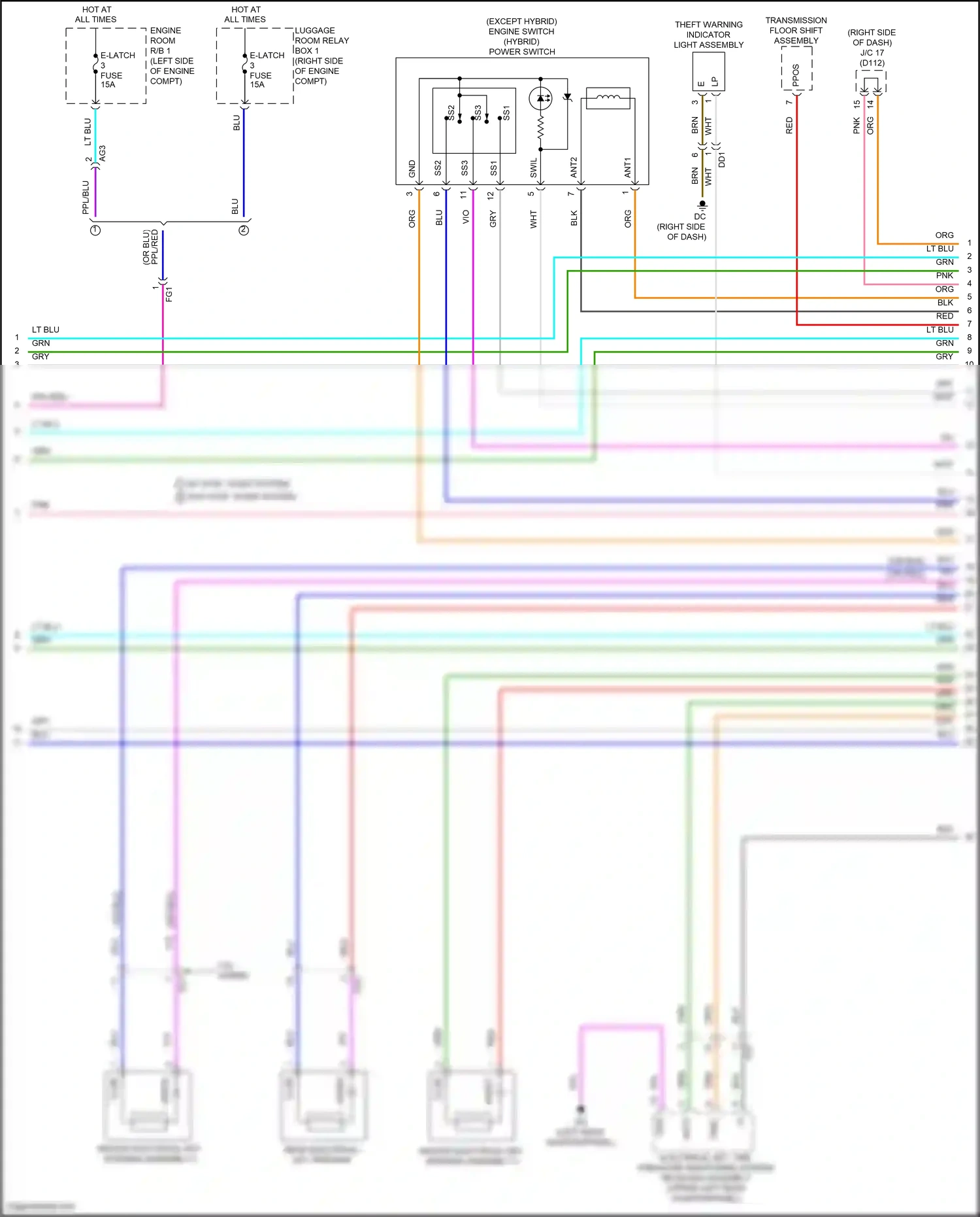 Lexus NX Z10 (2014-2017) data wiring diagram  (3 of 5)
