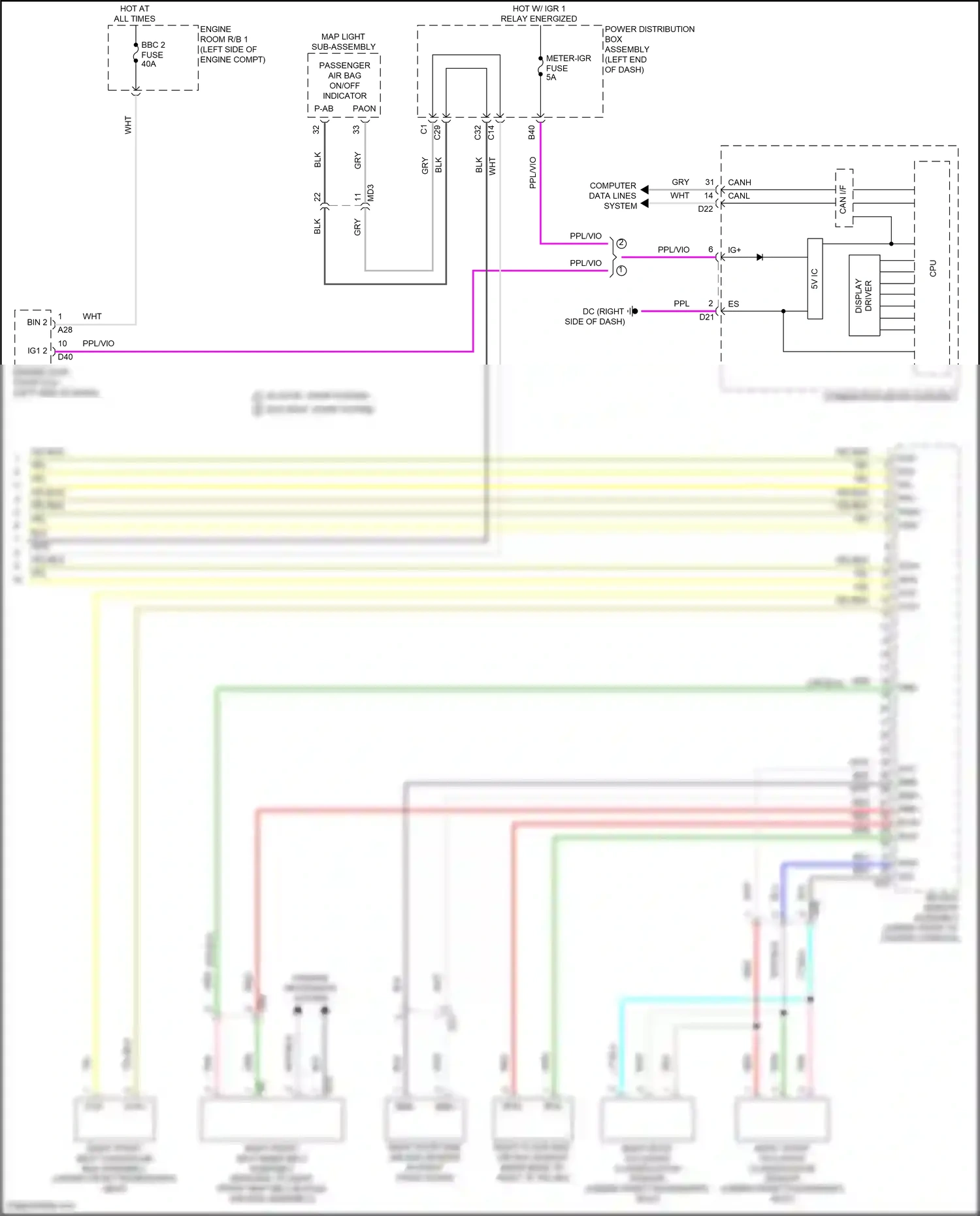 Lexus NX Z10 (2014-2017) display wiring diagram  (7 of 8)