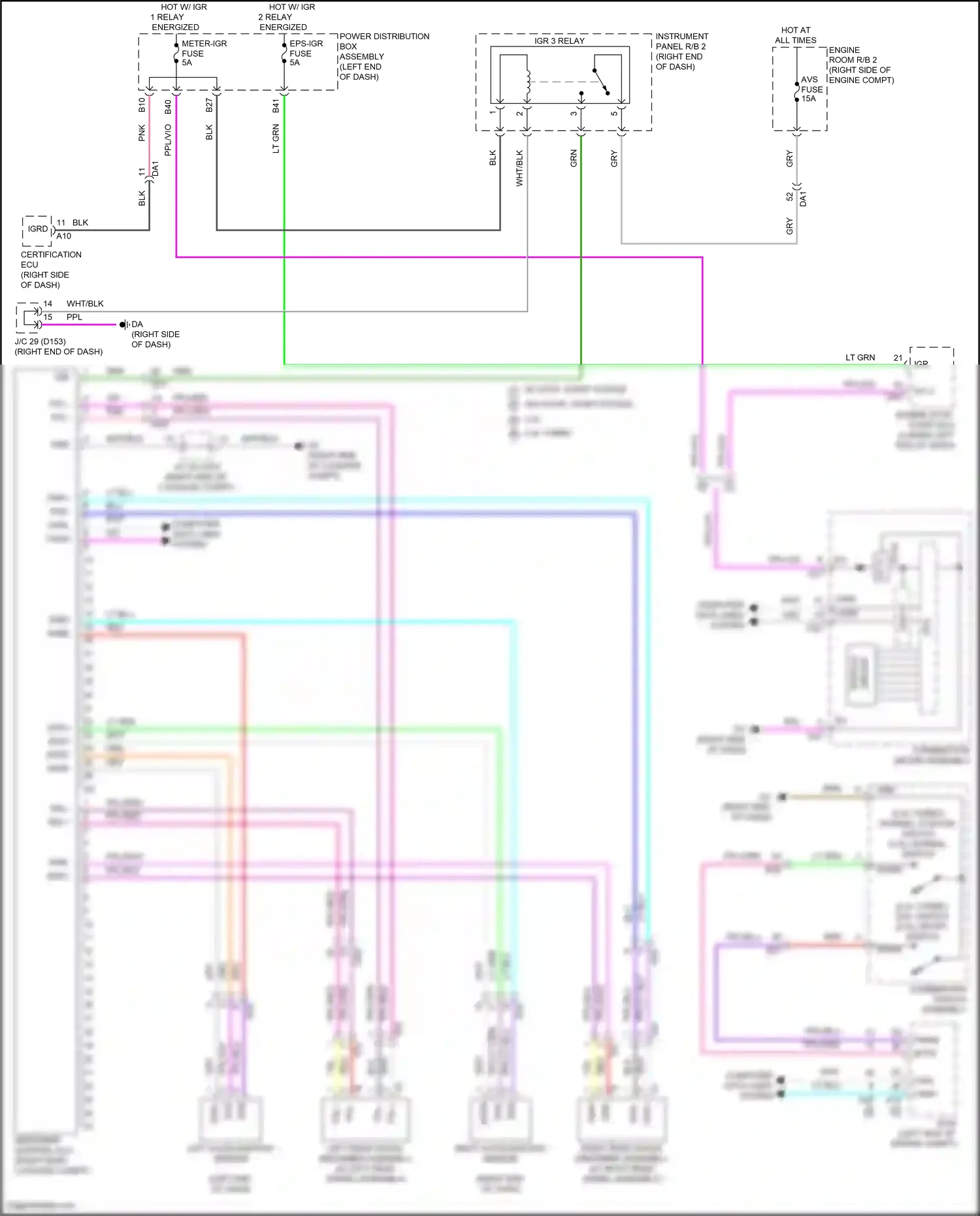 Lexus NX Z10 (2014-2017) display wiring diagram  (3 of 8)