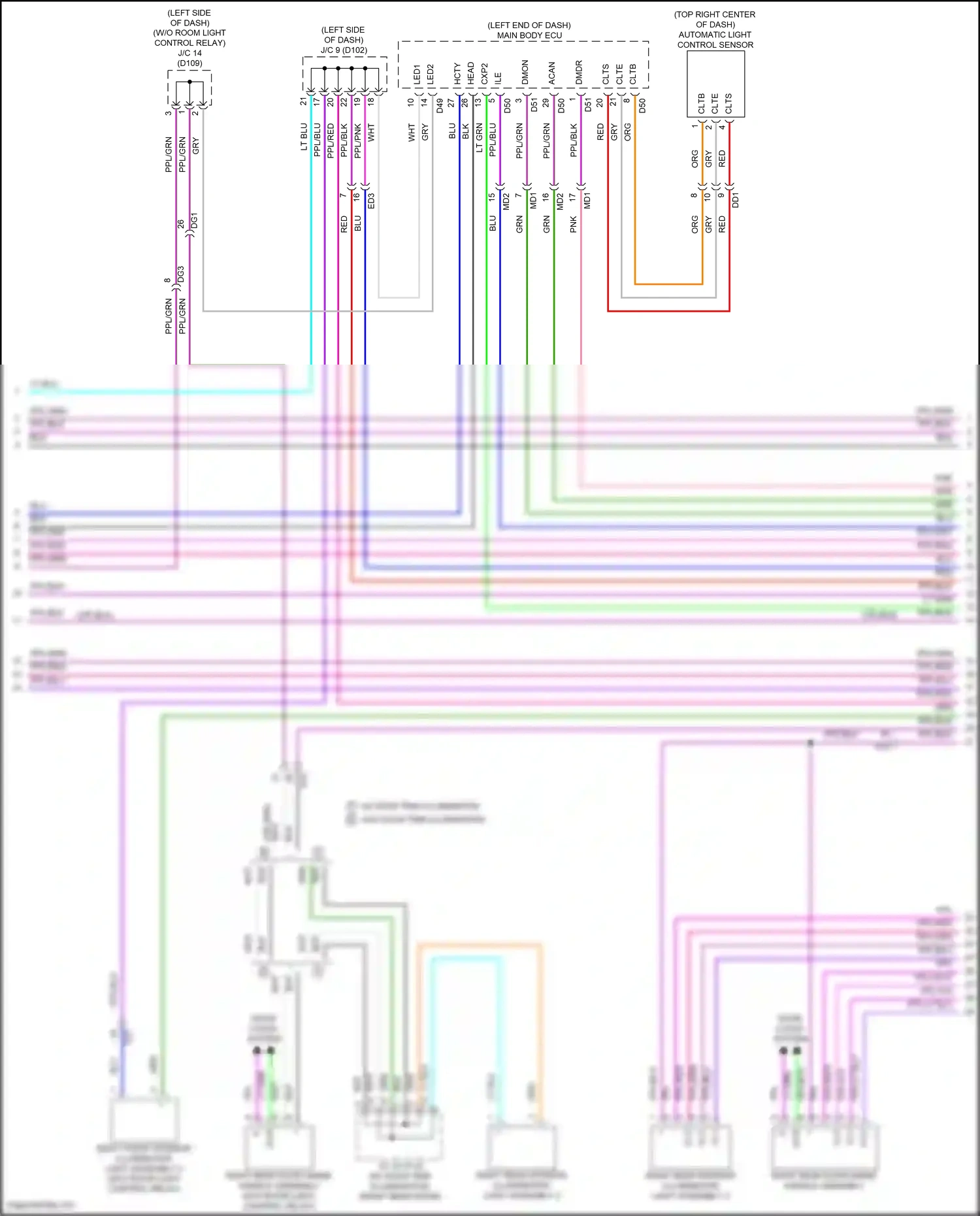 Lexus NX Z10 (2014-2017) dmon wiring diagram  (2 of 2)